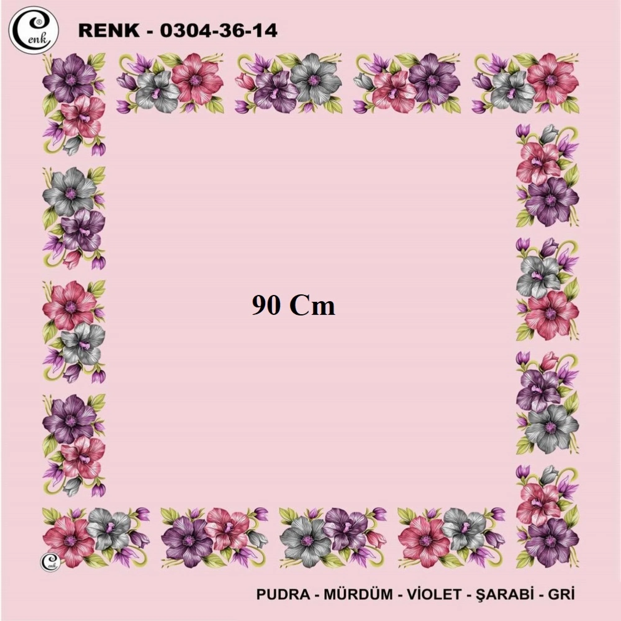 Cenk 90 CM İçi Boş Oyalık Yazma 036-14