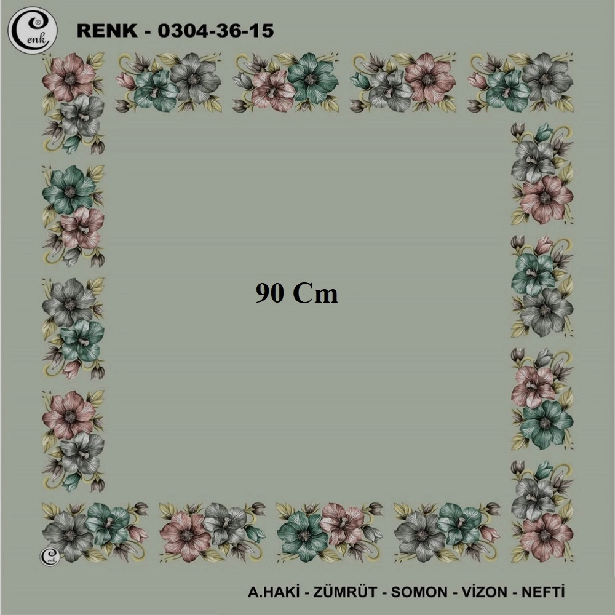 Cenk 90 CM İçi Boş Oyalık Yazma 036-15