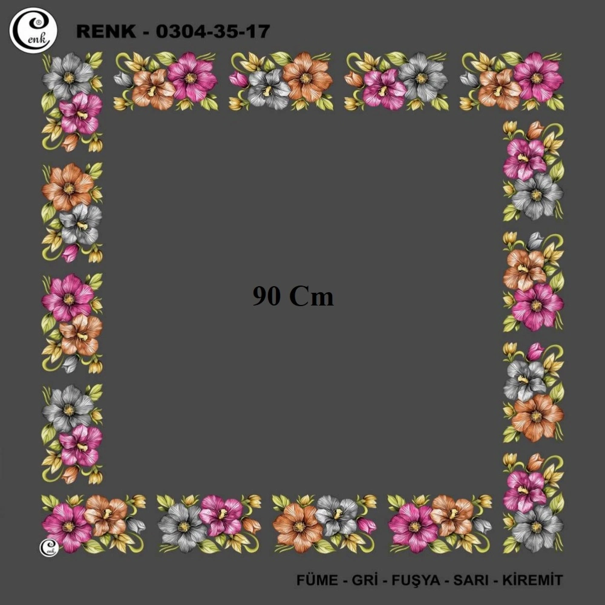 Cenk 90 CM İçi Boş Oyalık Yazma 036-17