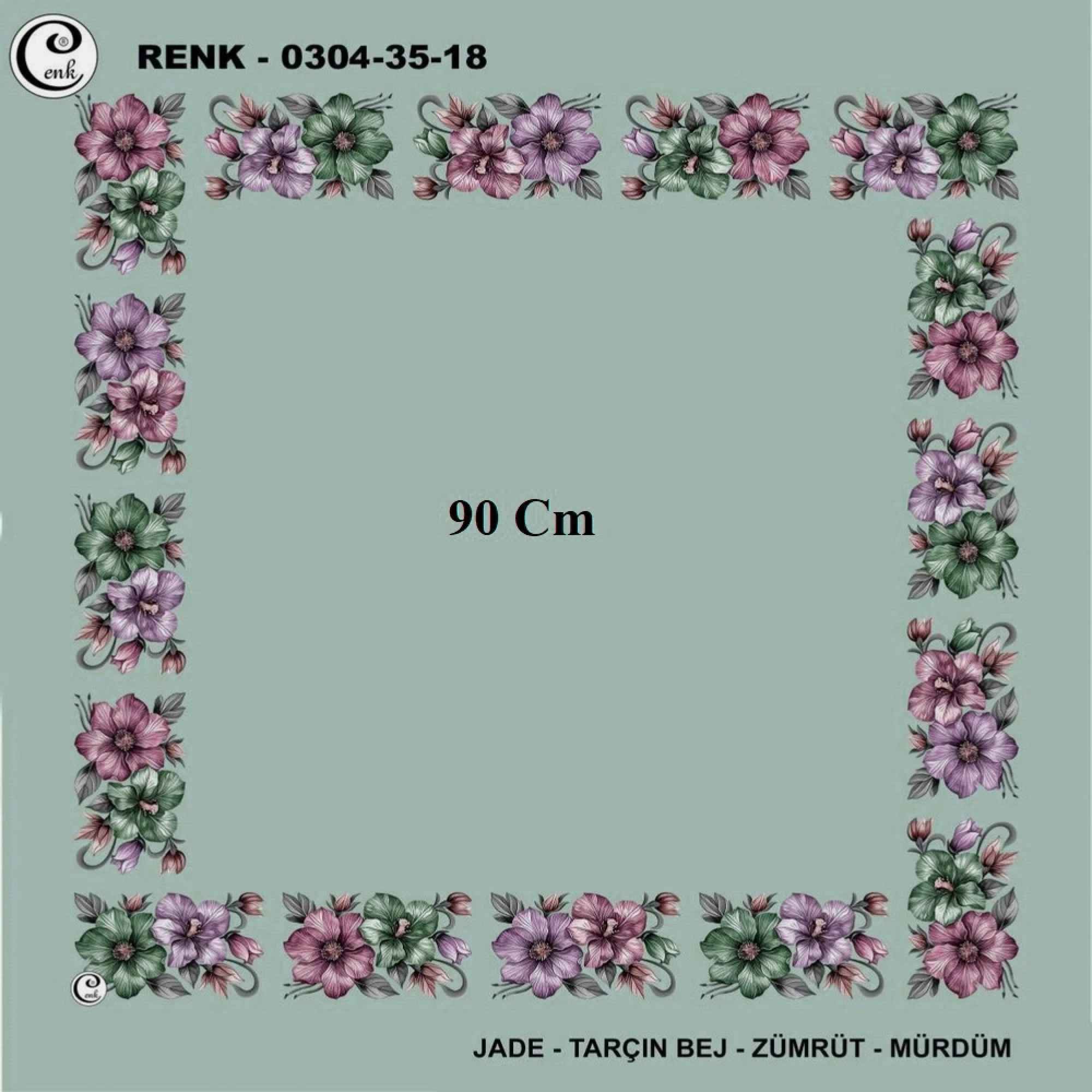 Cenk 90 CM İçi Boş Oyalık Yazma 036-18