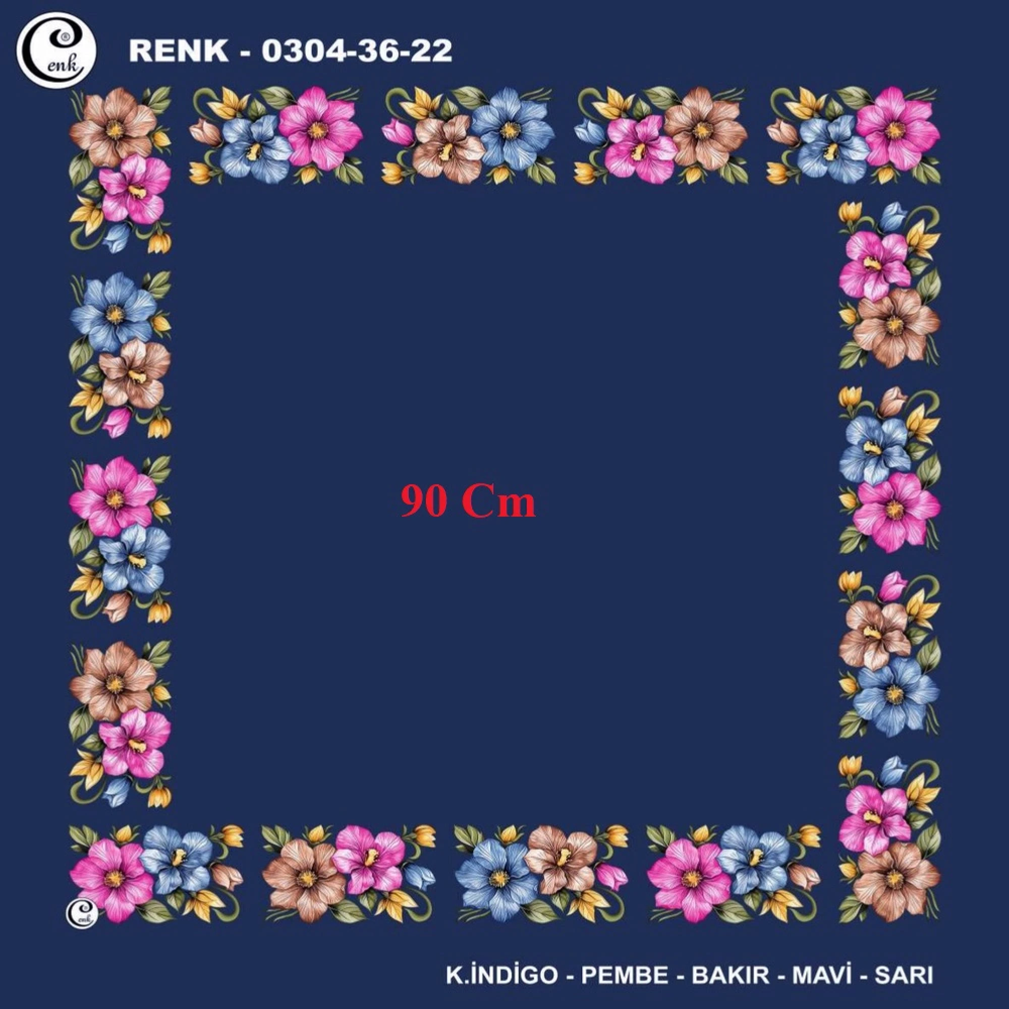 Cenk 90 CM İçi Boş Oyalık Yazma 036-22