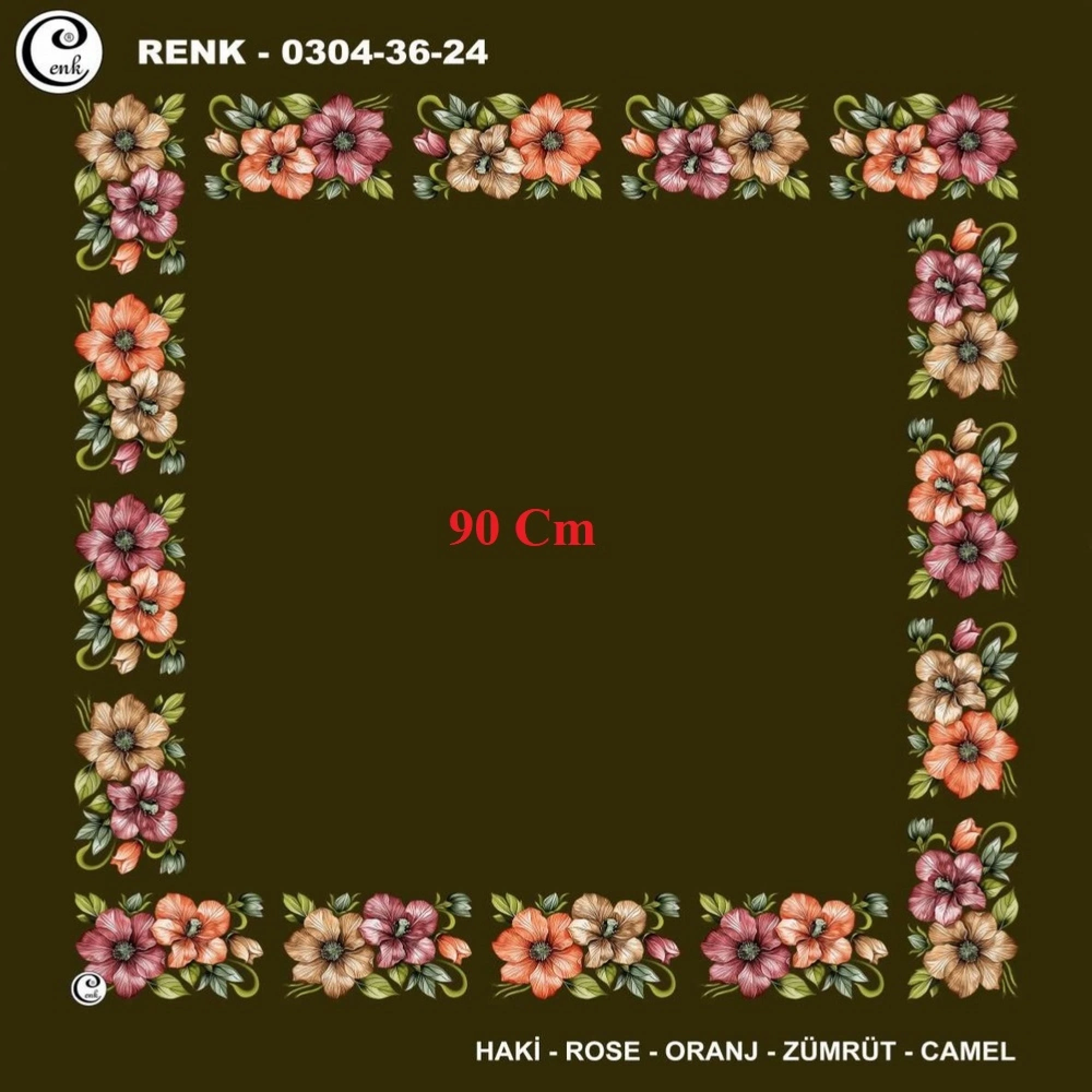Cenk 90 CM İçi Boş Oyalık Yazma 036-24