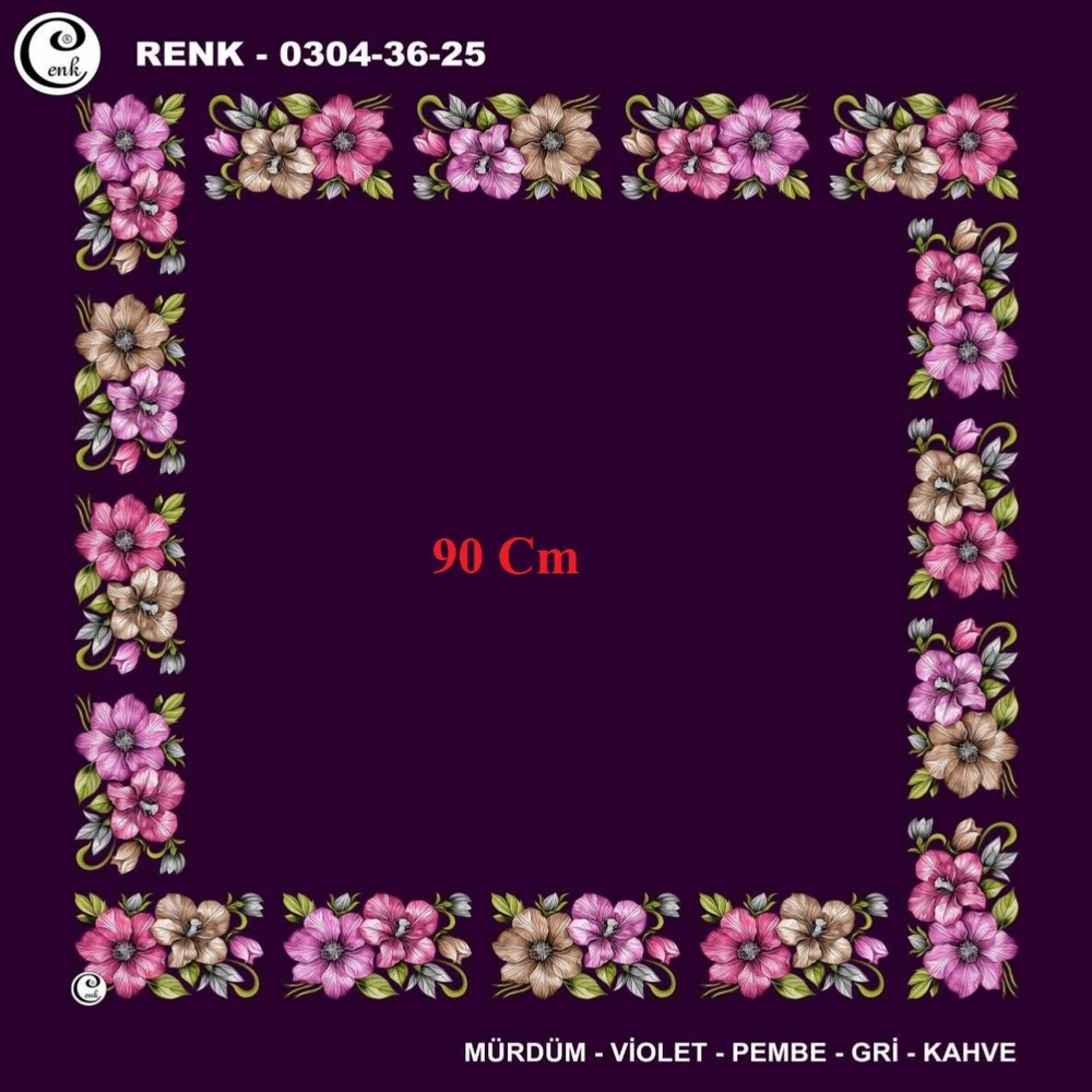 Cenk 90 CM İçi Boş Oyalık Yazma 036-25
