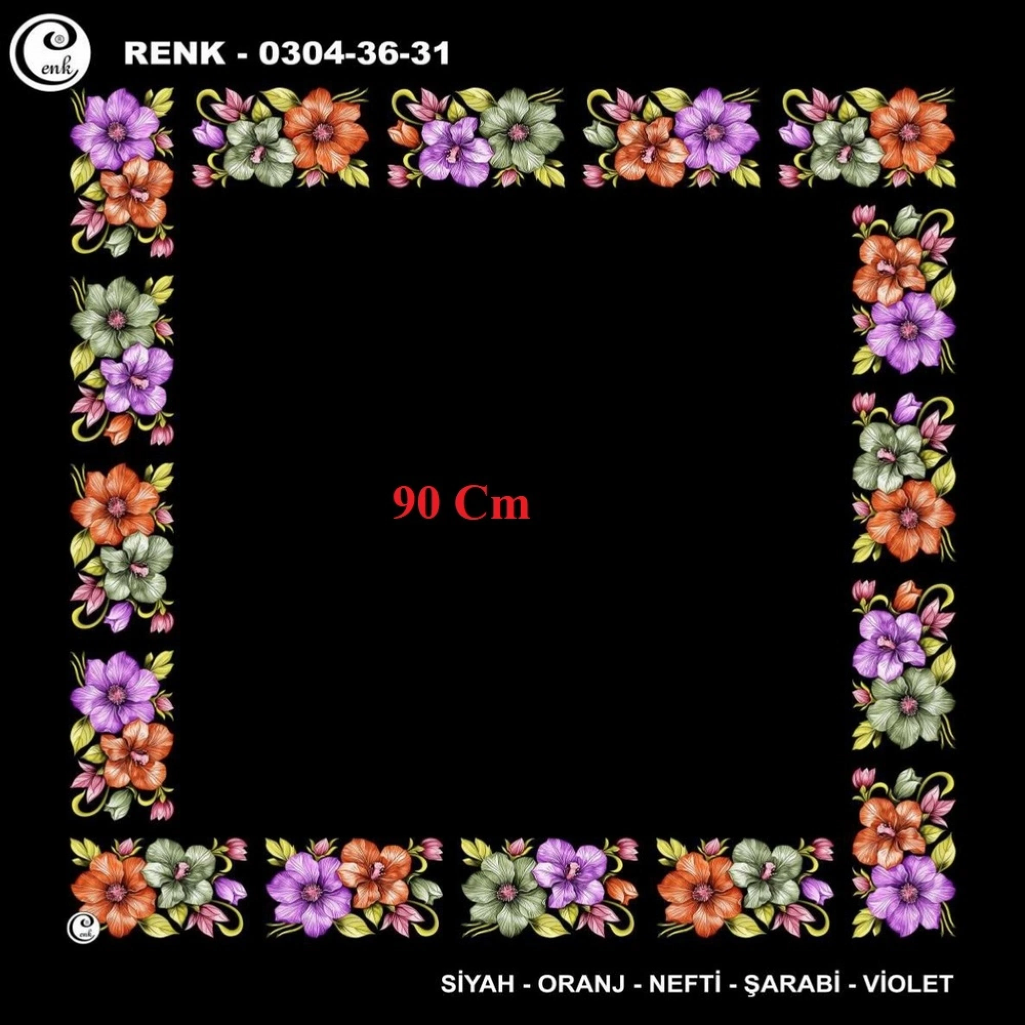 Cenk 90 CM İçi Boş Oyalık Yazma 036-31