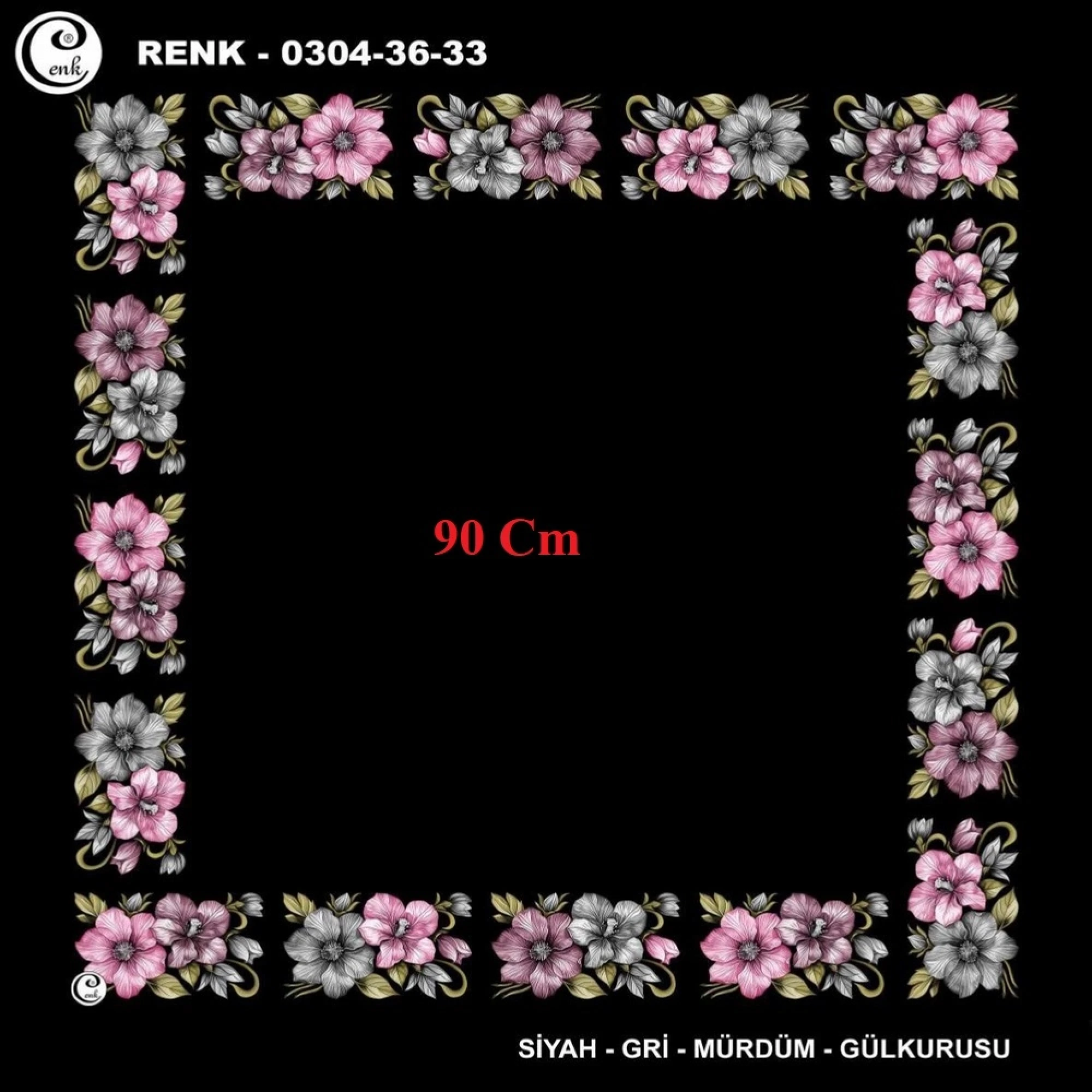 Cenk 90 CM İçi Boş Oyalık Yazma 036-33