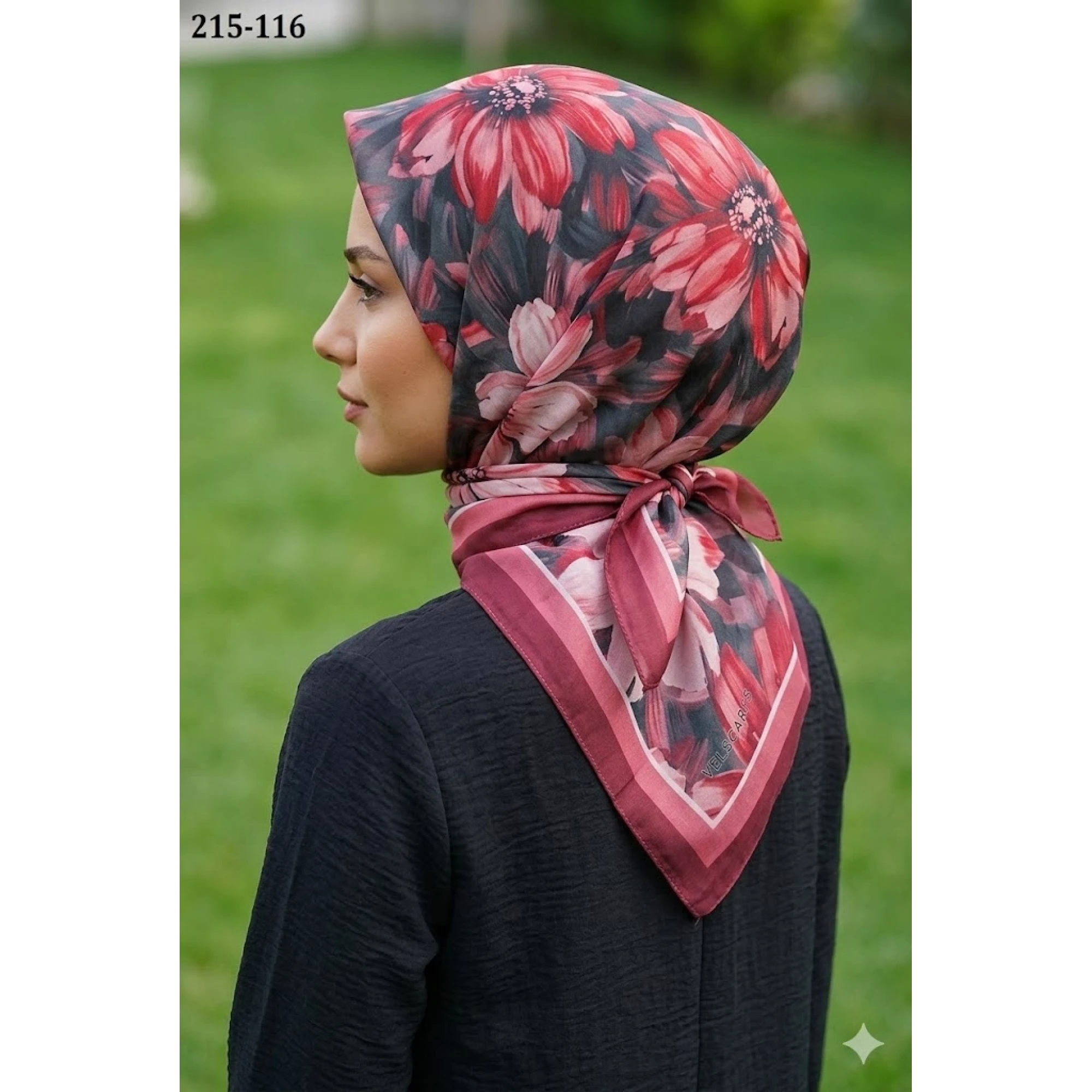 Velscarfs Soft Pamuk Parla Eşarp (Bordo) 215-116