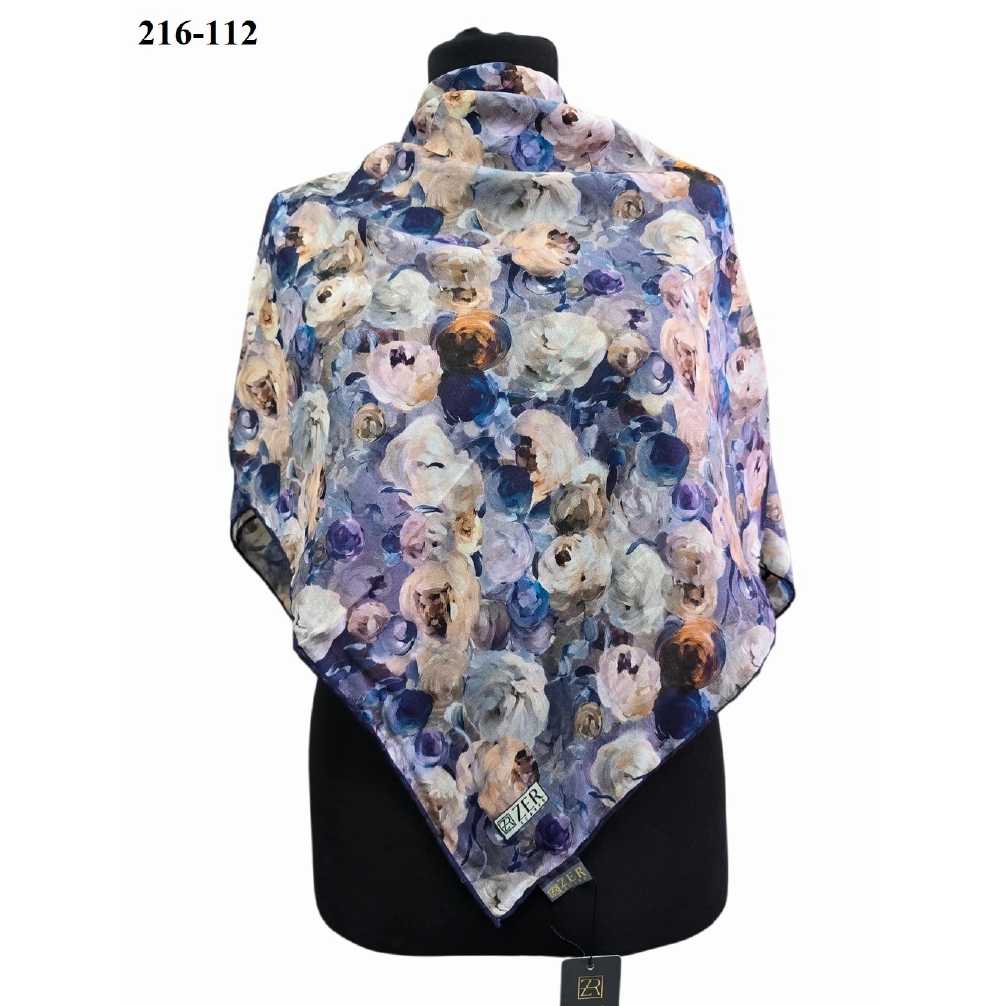 Zer Scarf Dijital Soft Pamuk Eşarp 216-112