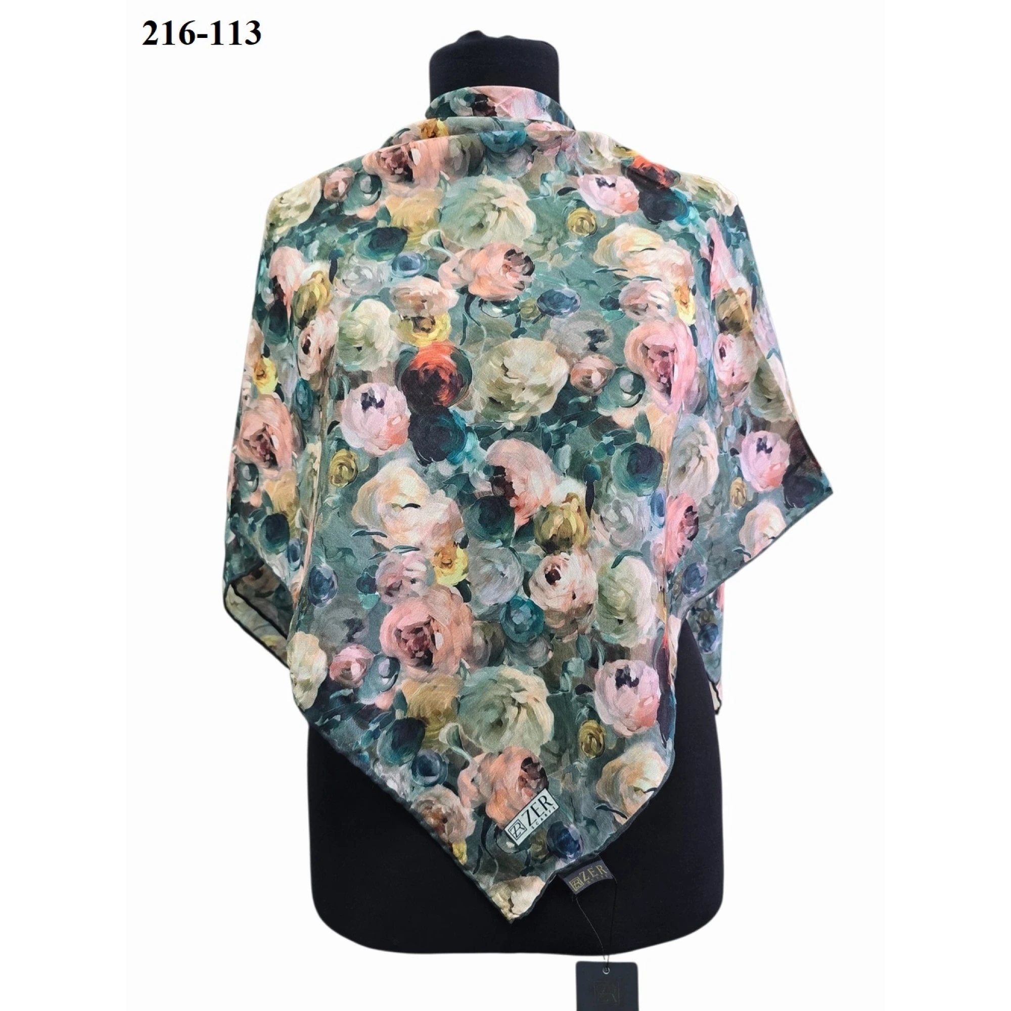 Zer Scarf Dijital Soft Pamuk Eşarp 216-113