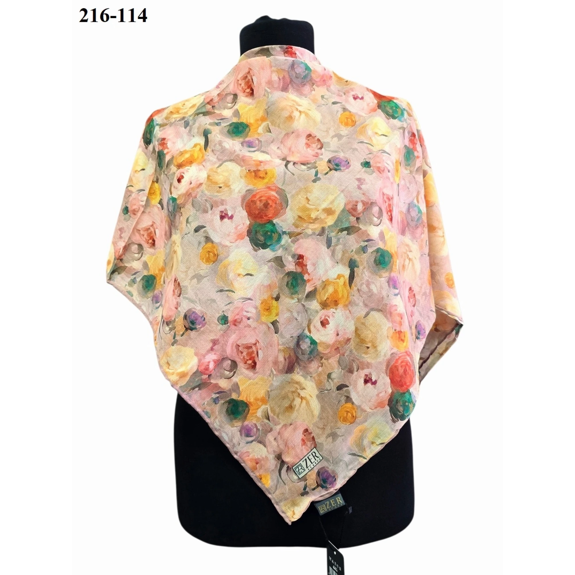 Zer Scarf Dijital Soft Pamuk Eşarp 216-114
