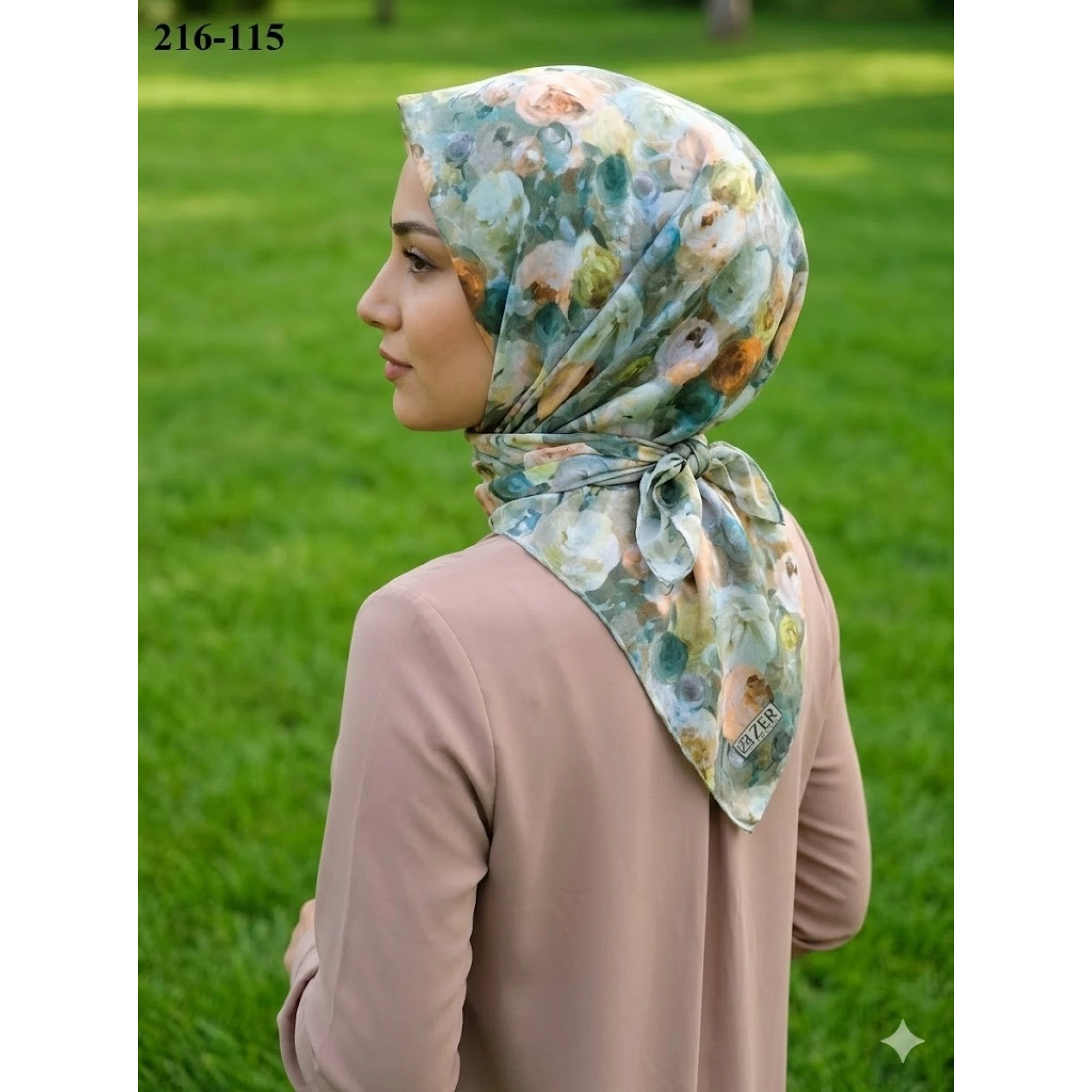 Zer Scarf Dijital Soft Pamuk Eşarp 216-115