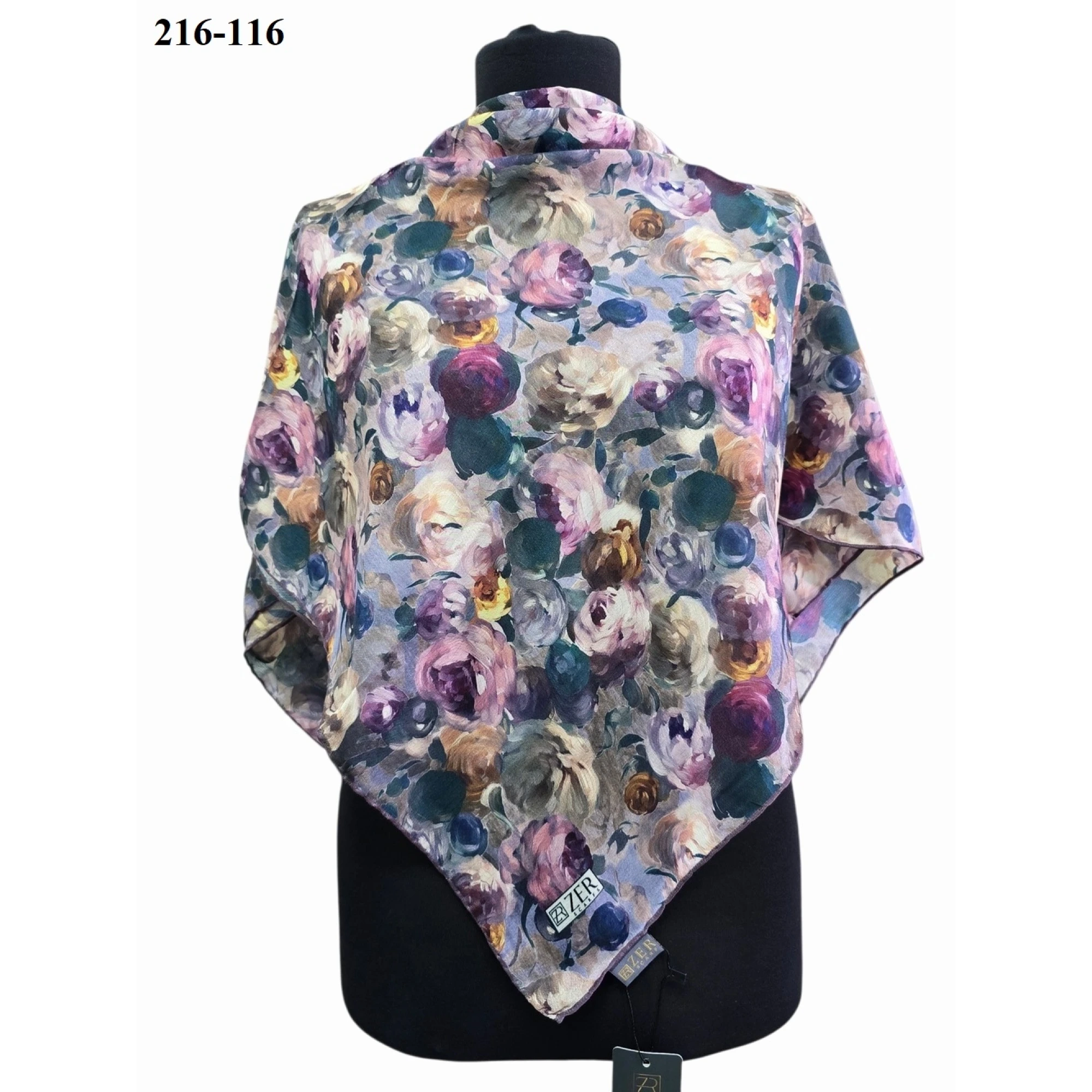 Zer Scarf Dijital Soft Pamuk Eşarp 216-116