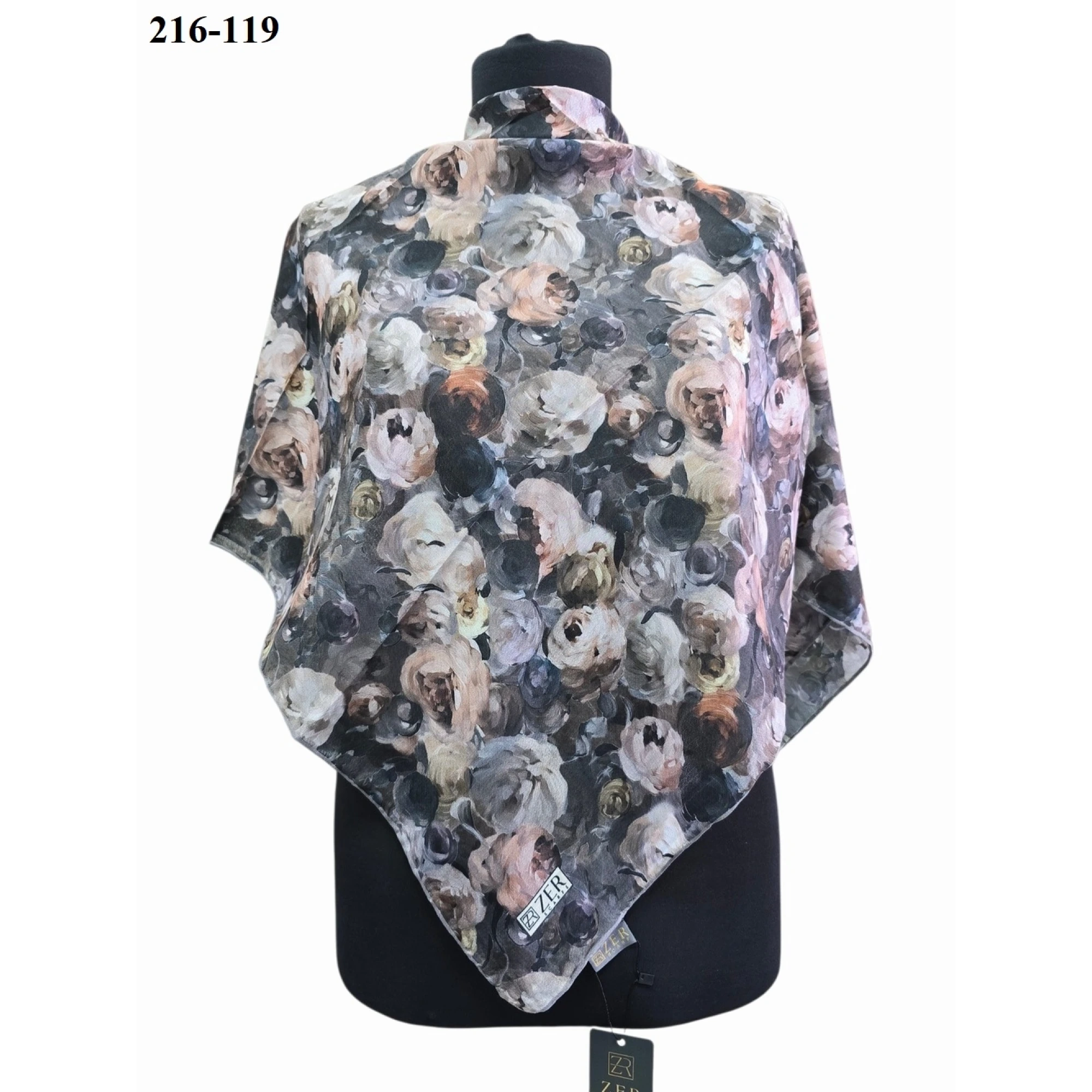 Zer Scarf Dijital Soft Pamuk Eşarp 216-119