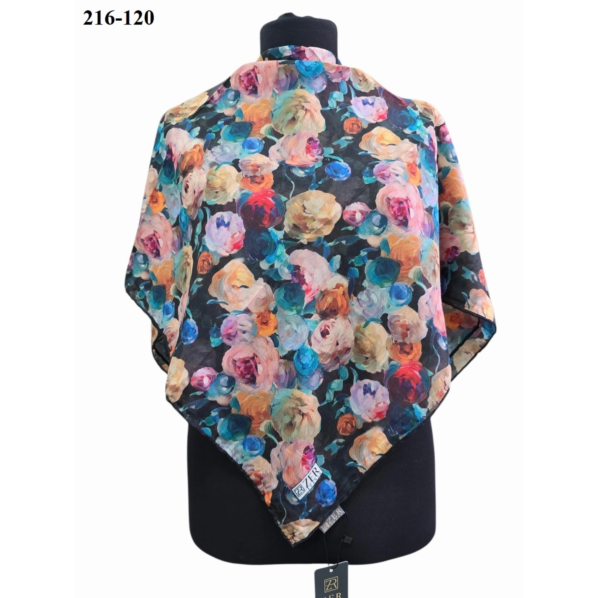 Zer Scarf Dijital Soft Pamuk Eşarp 216-120
