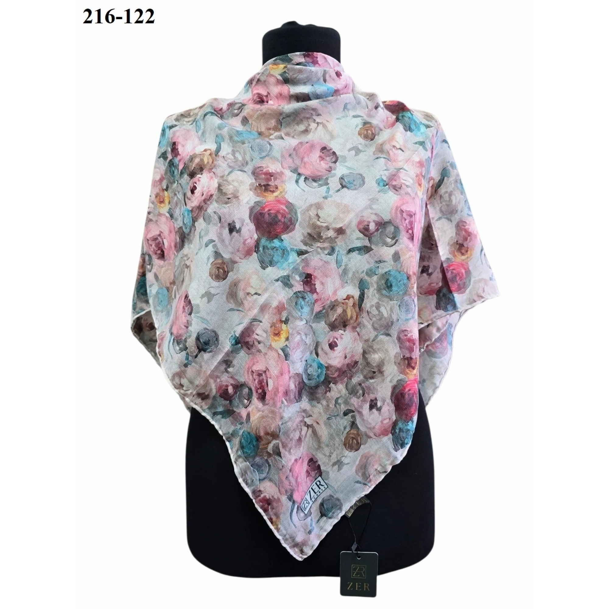 Zer Scarf Dijital Soft Pamuk Eşarp 216-122