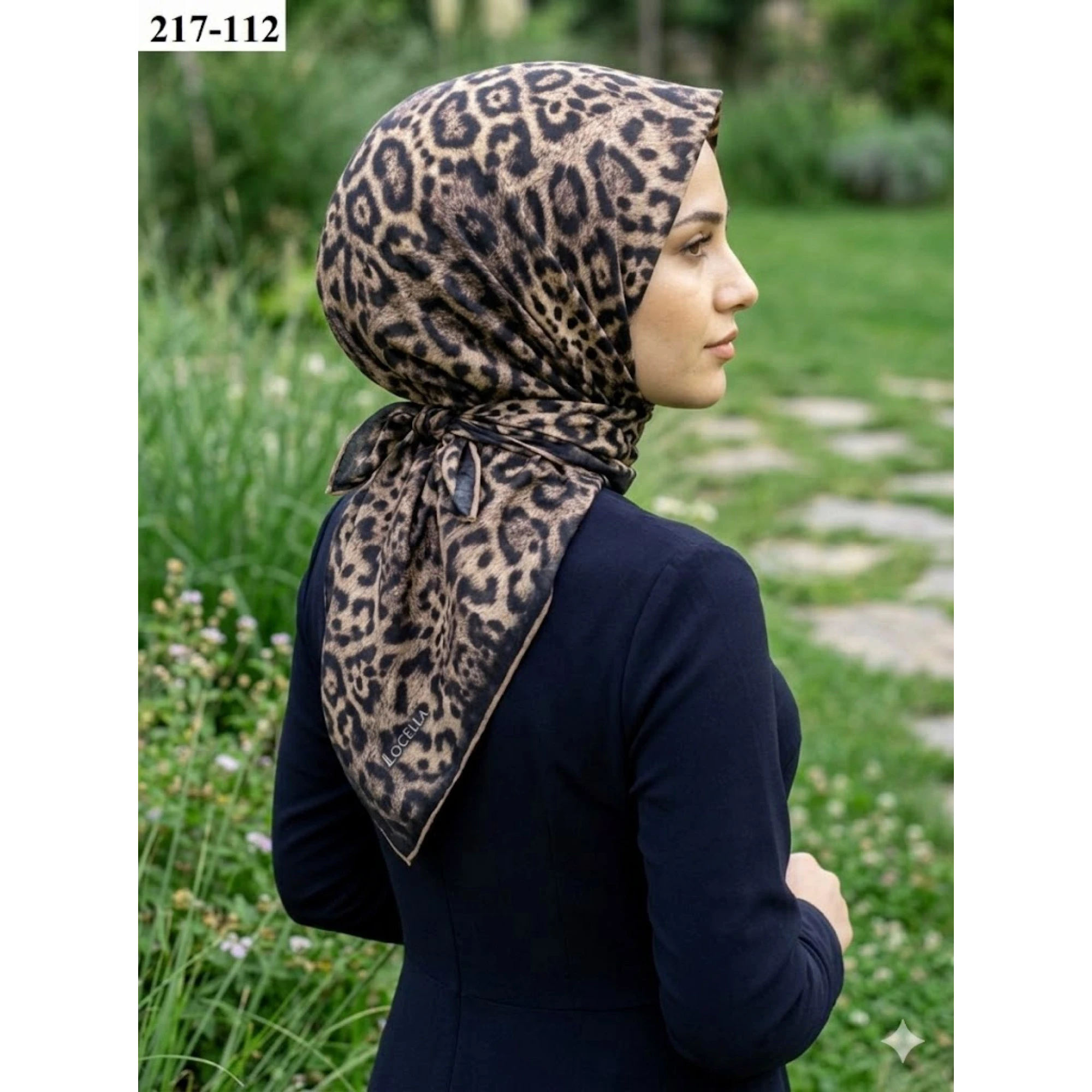 Locella Soft Pamuk Eşarp (Leopar Desen) 217-112