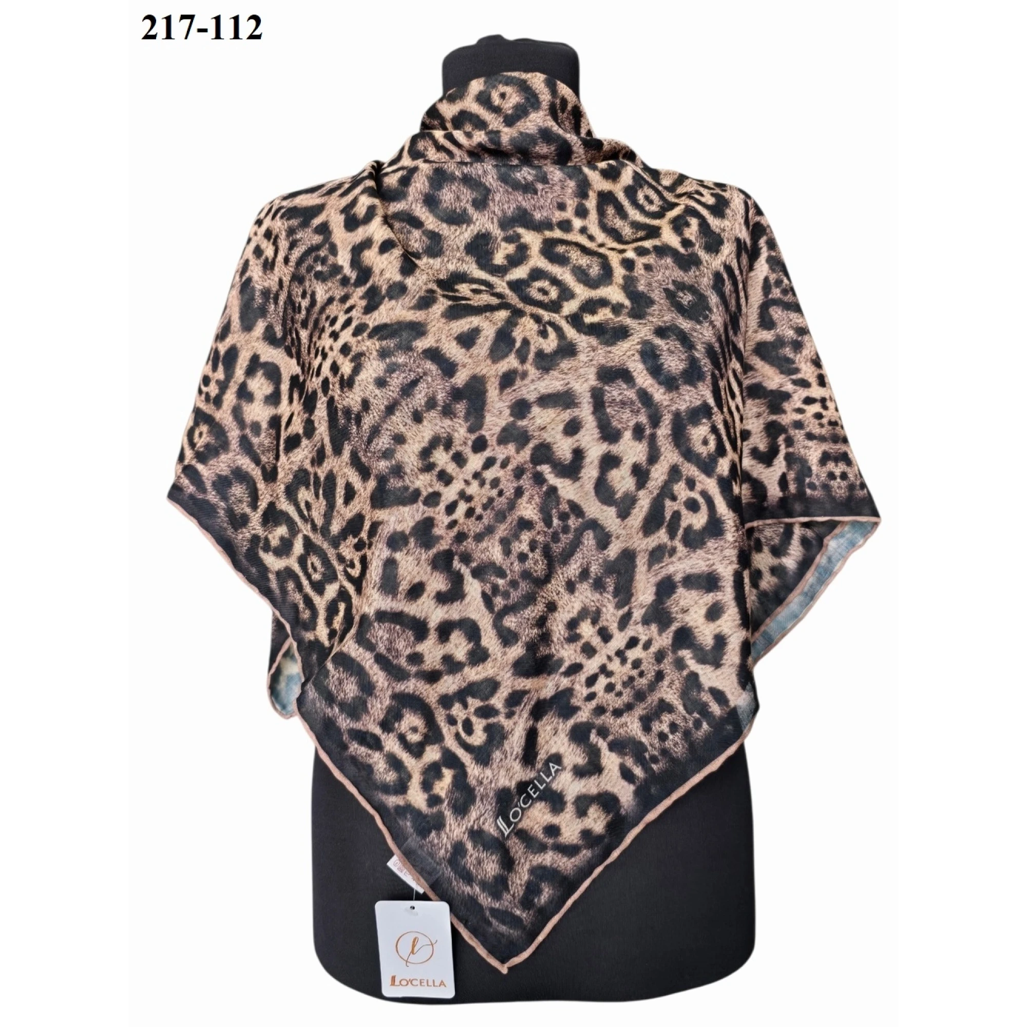 Locella Soft Pamuk Eşarp (Leopar Desen) 217-112