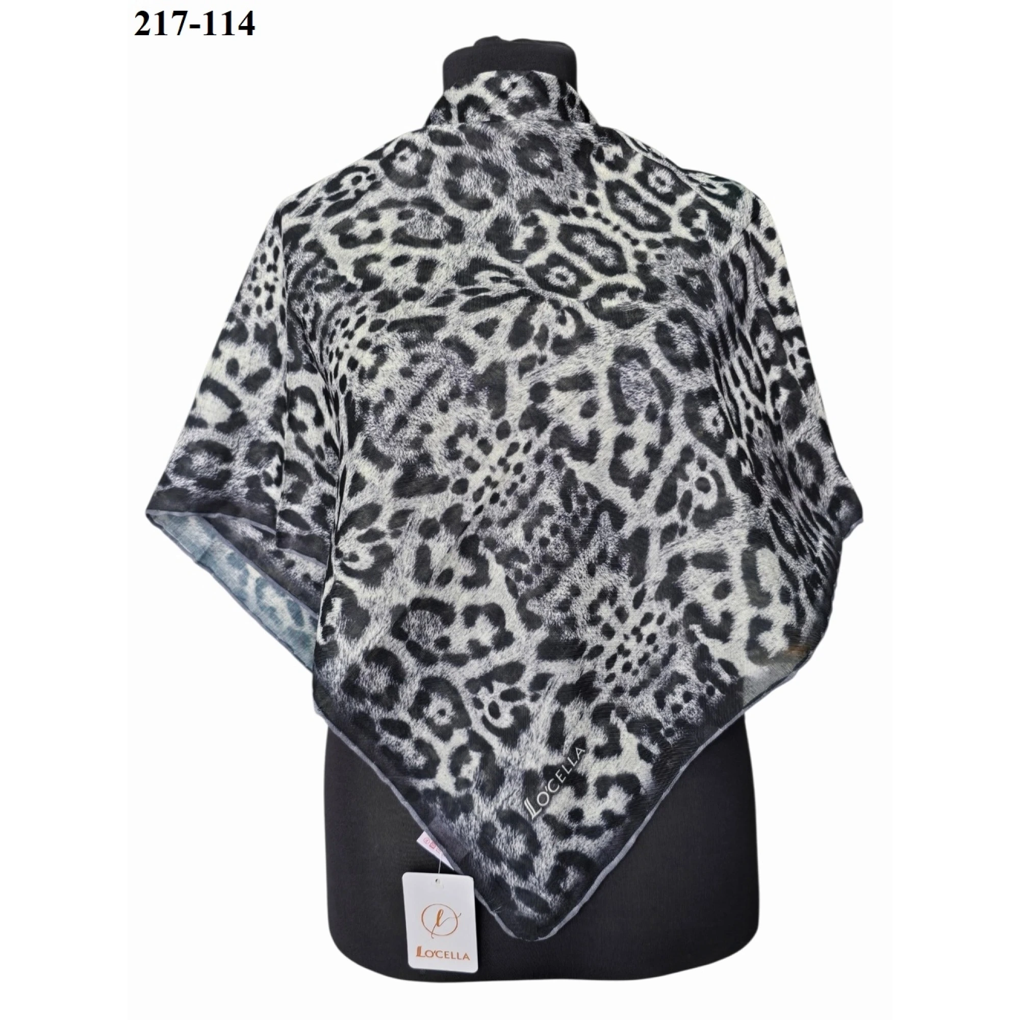 Locella Soft Pamuk Eşarp (Leopar Desen) 217-114