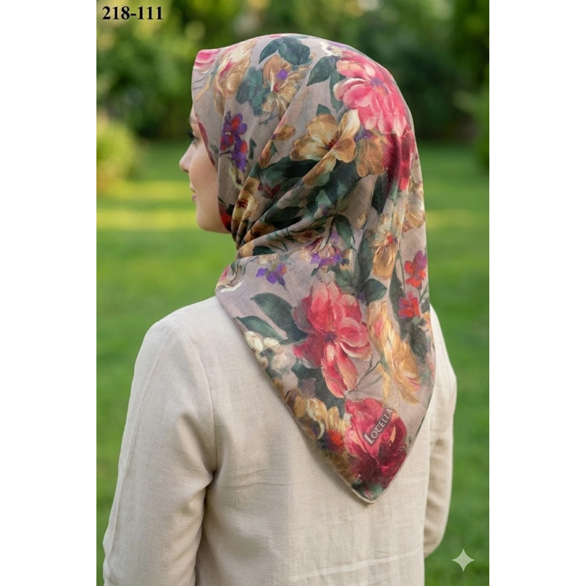 Locella Soft Pamuk Eşarp (Vizon) 218-111