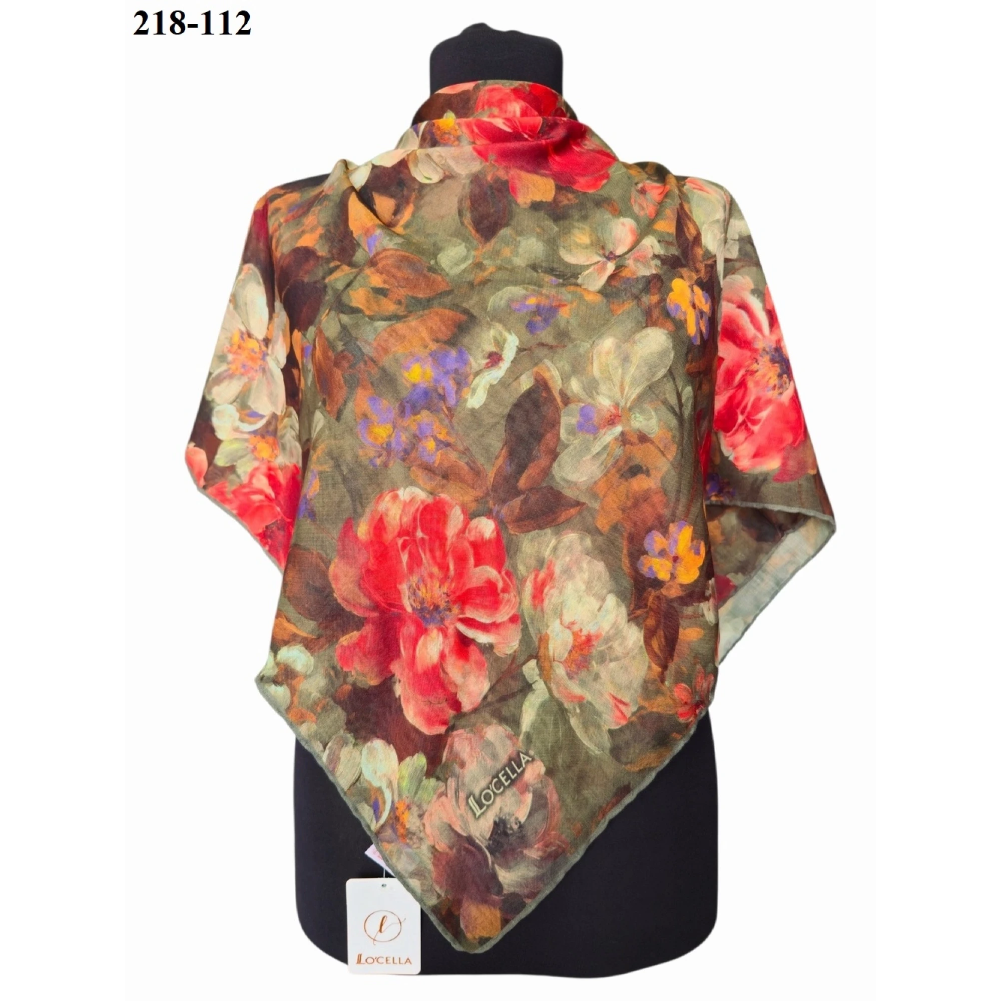 Locella Soft Pamuk Eşarp (Haki) 218-112
