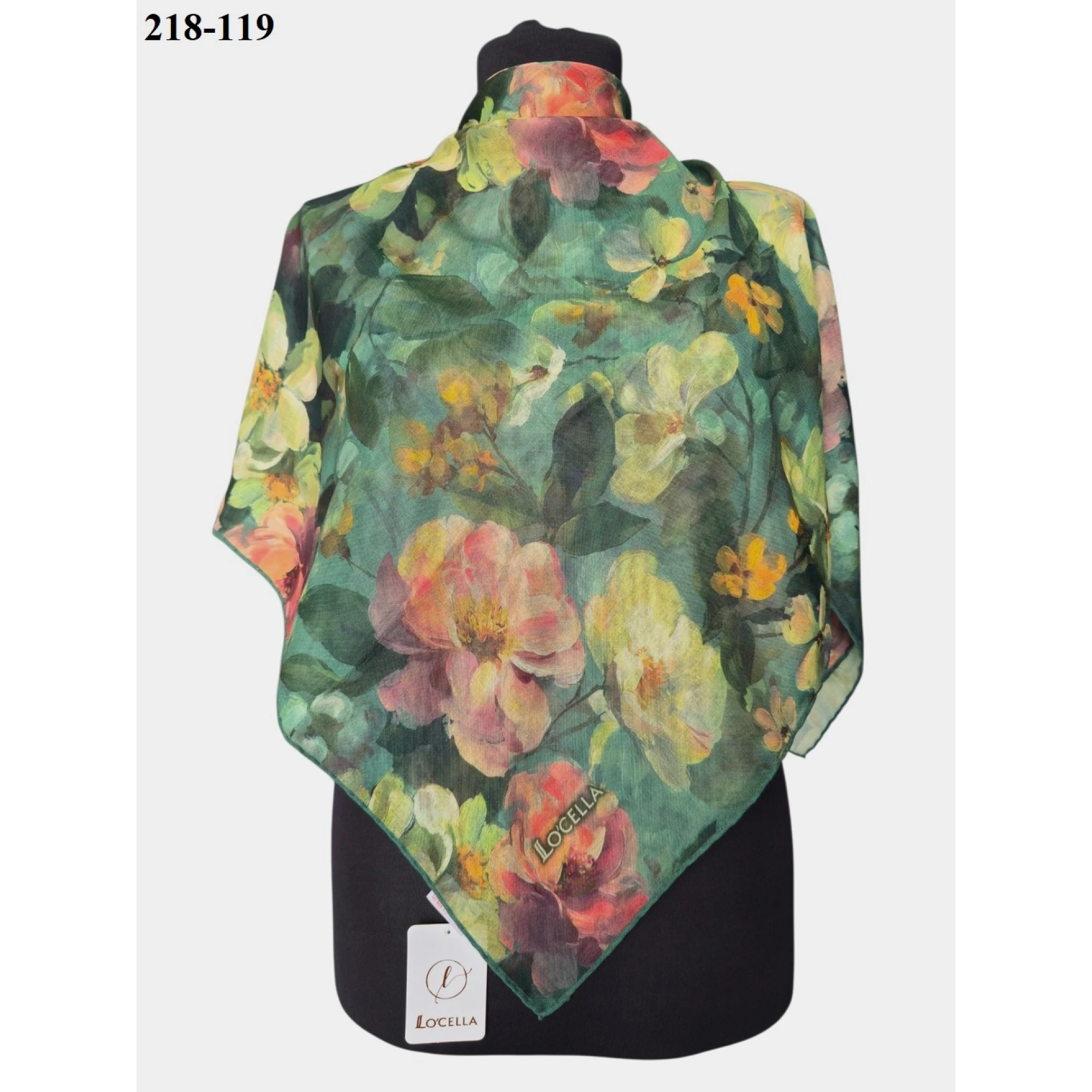 Locella Soft Pamuk Eşarp (Yeşil) 218-119