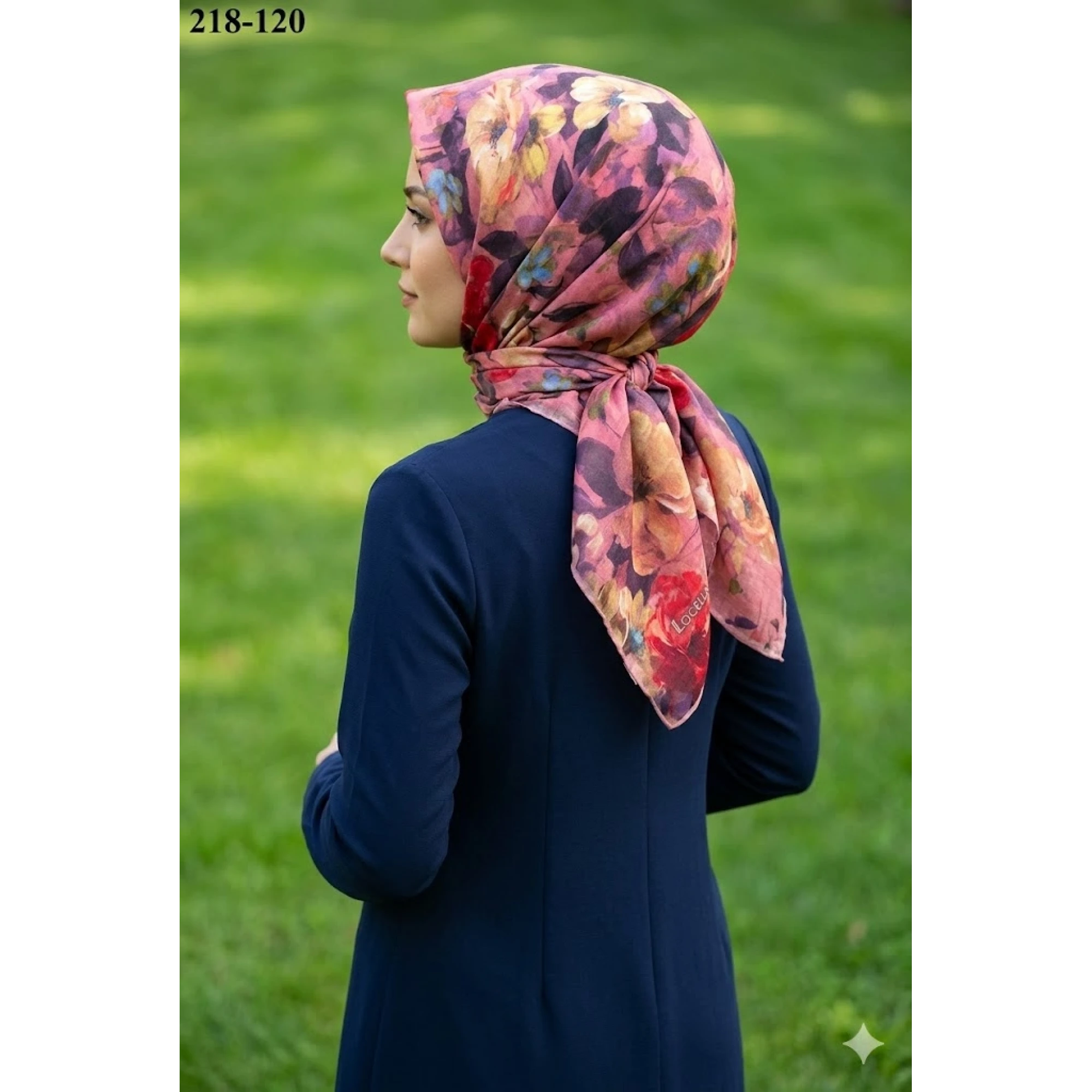 Locella Soft Pamuk Eşarp (Pastel Gül) 218-120