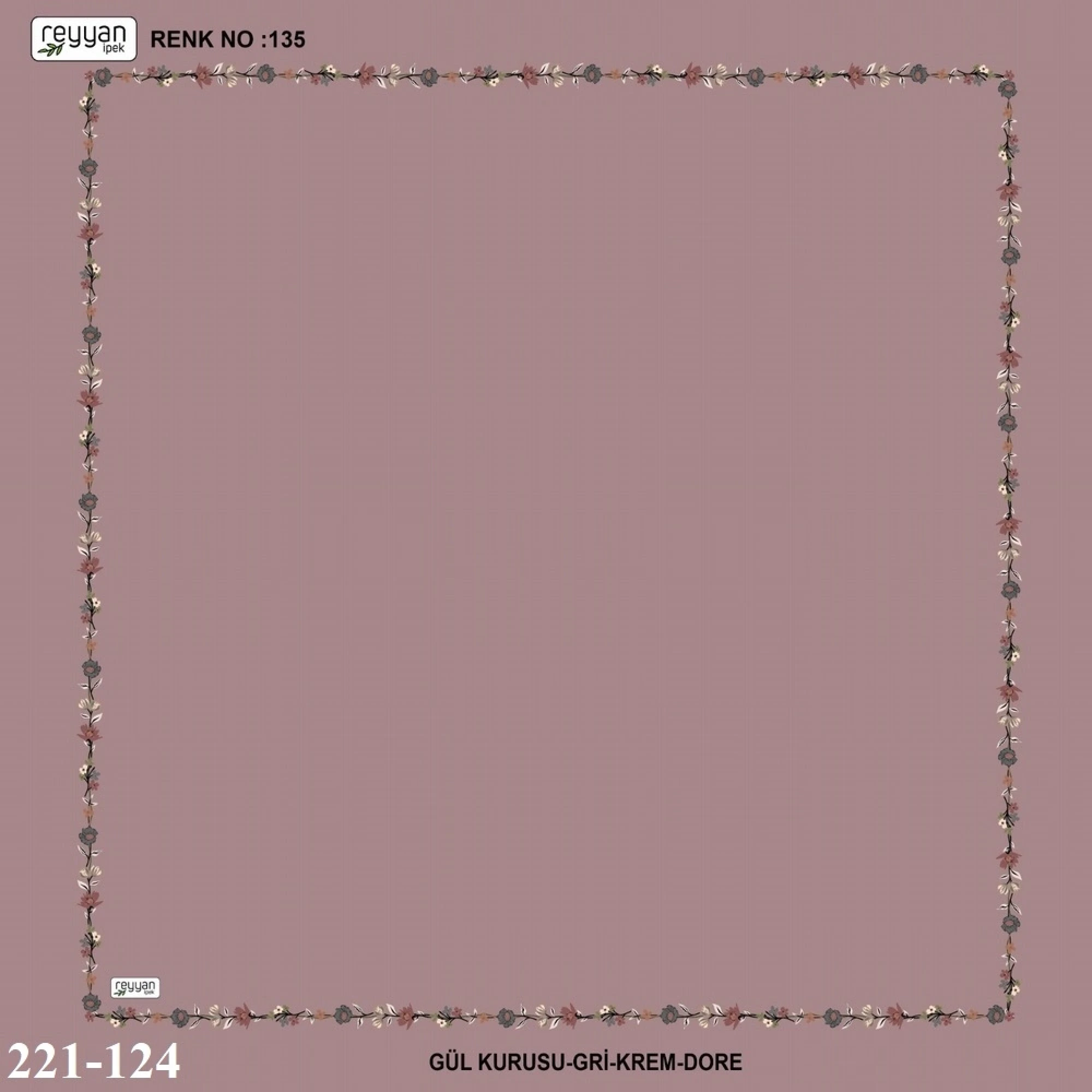 Reyyan İpek İçi Boş Desenli Oyalık Yazma 221-124