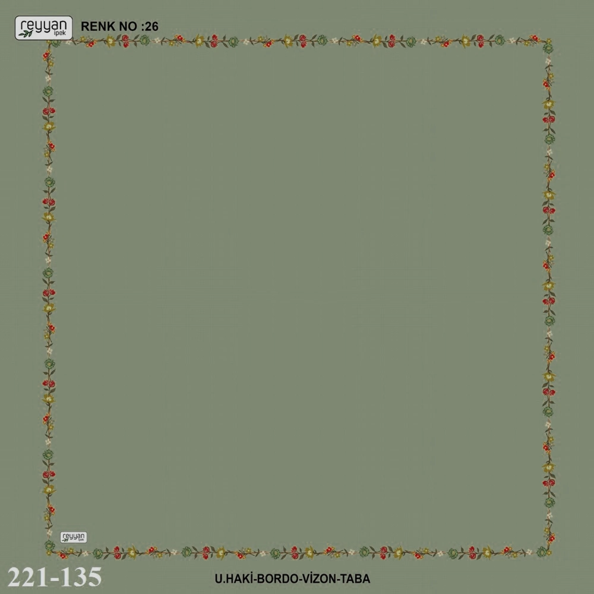 Reyyan İpek İçi Boş Desenli Oyalık Yazma 221-135