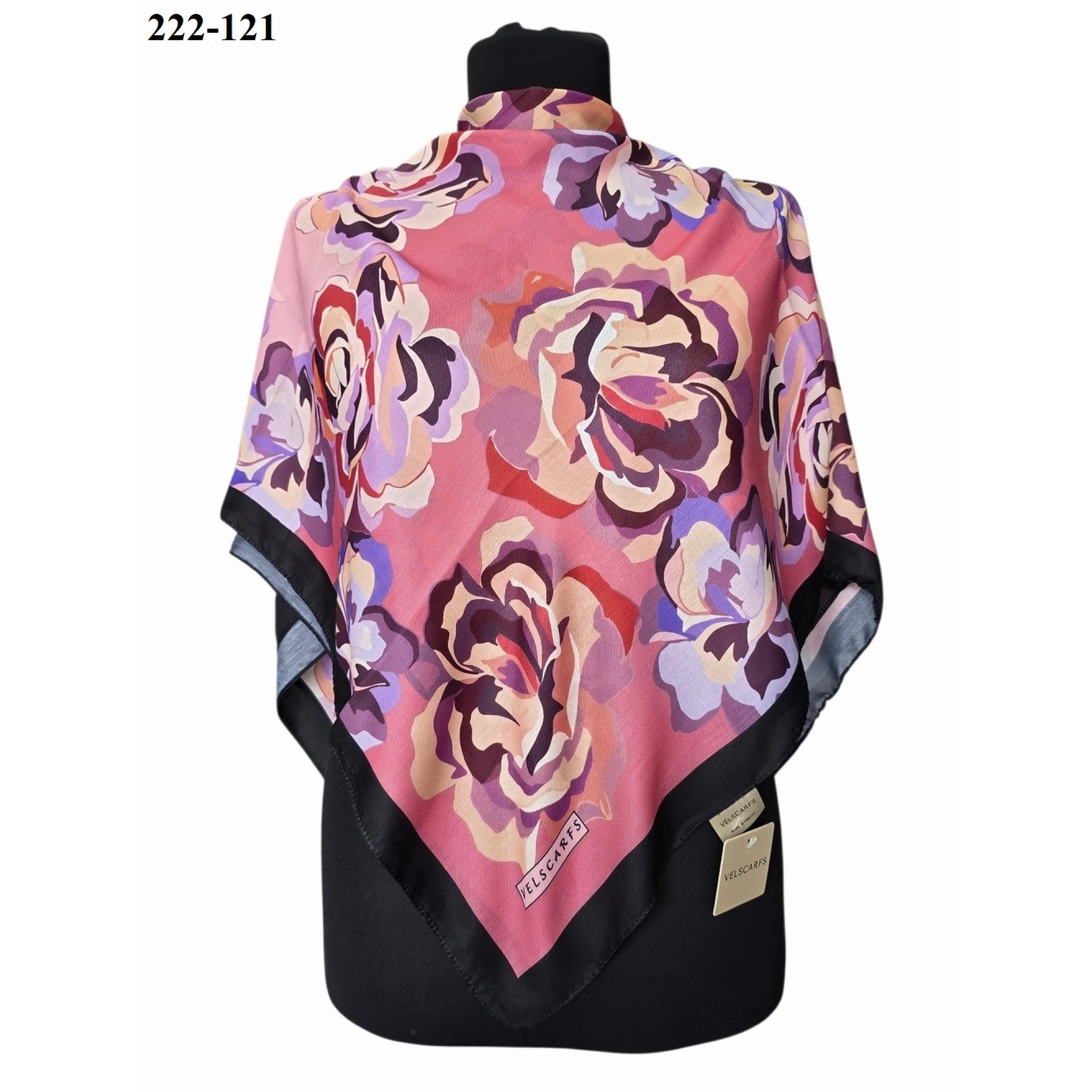 Velscarfs Soft Pamuk Parla Eşarp (Siyah) 222-121