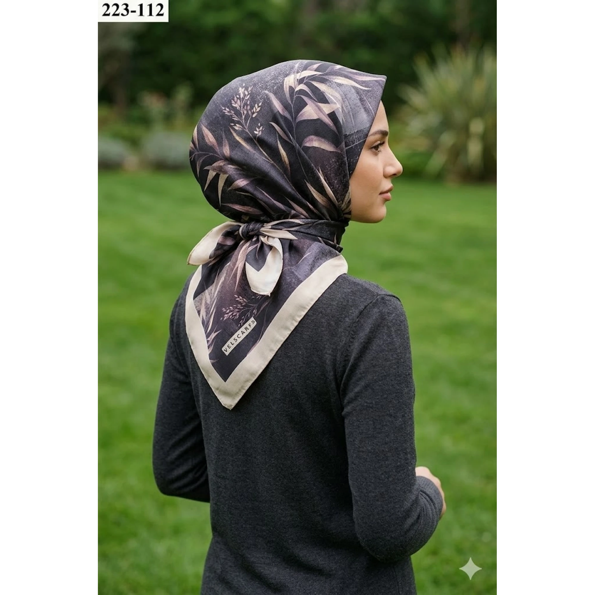 Velscarfs Soft Pamuk Parla Eşarp (Bej) 223-112