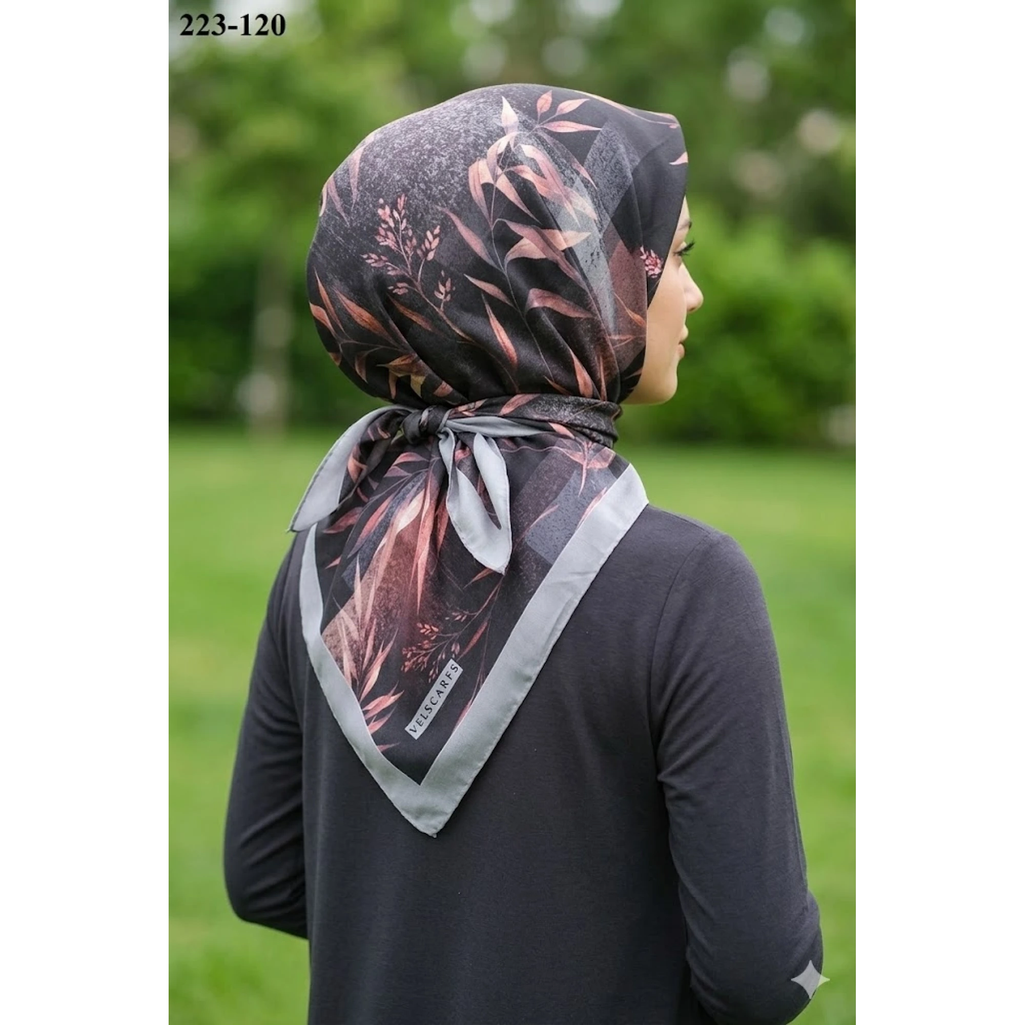 Velscarfs Soft Pamuk Parla Eşarp (Gri) 223-120