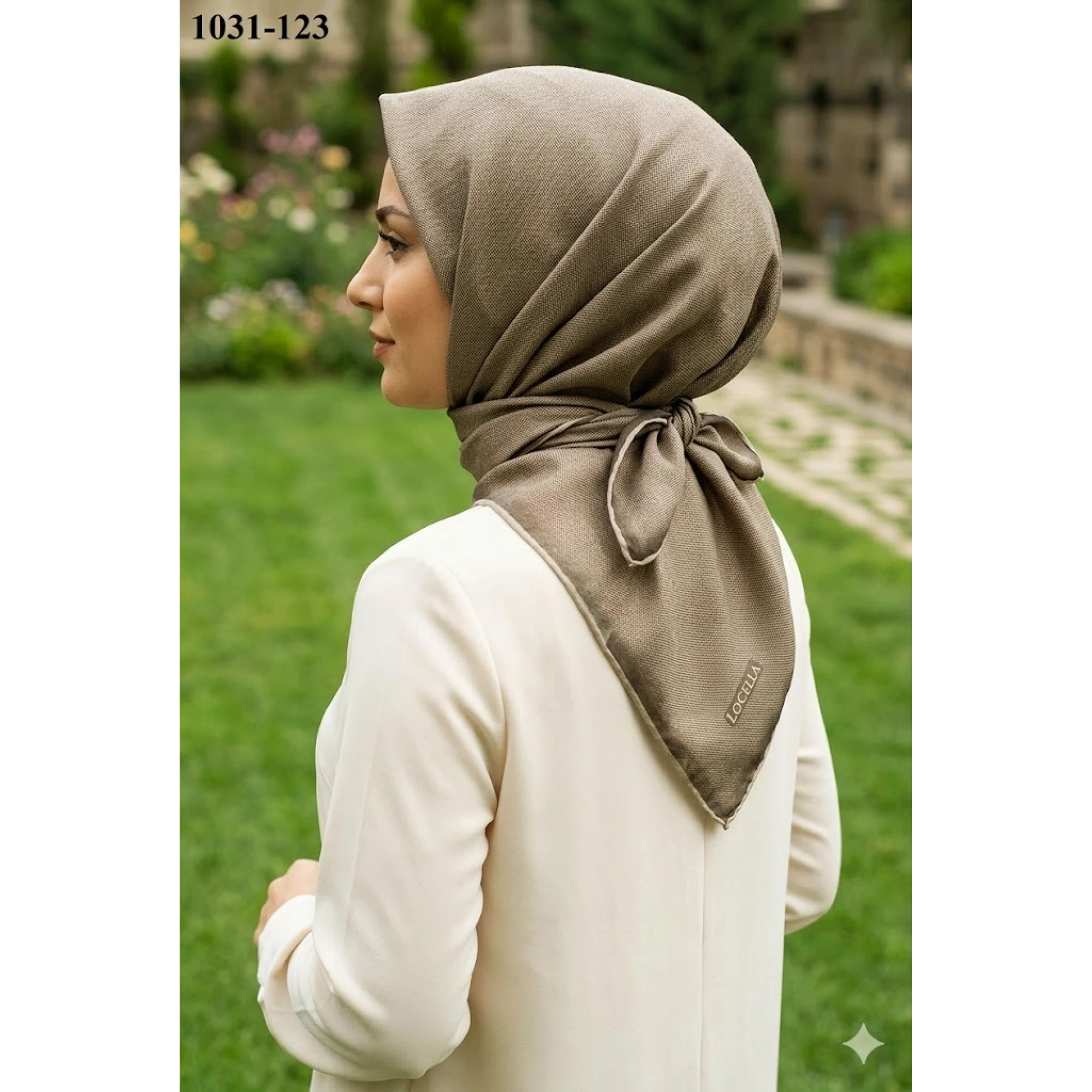Locella Soft Pamuk Eşarp (Siyah Vizon) 1031-123