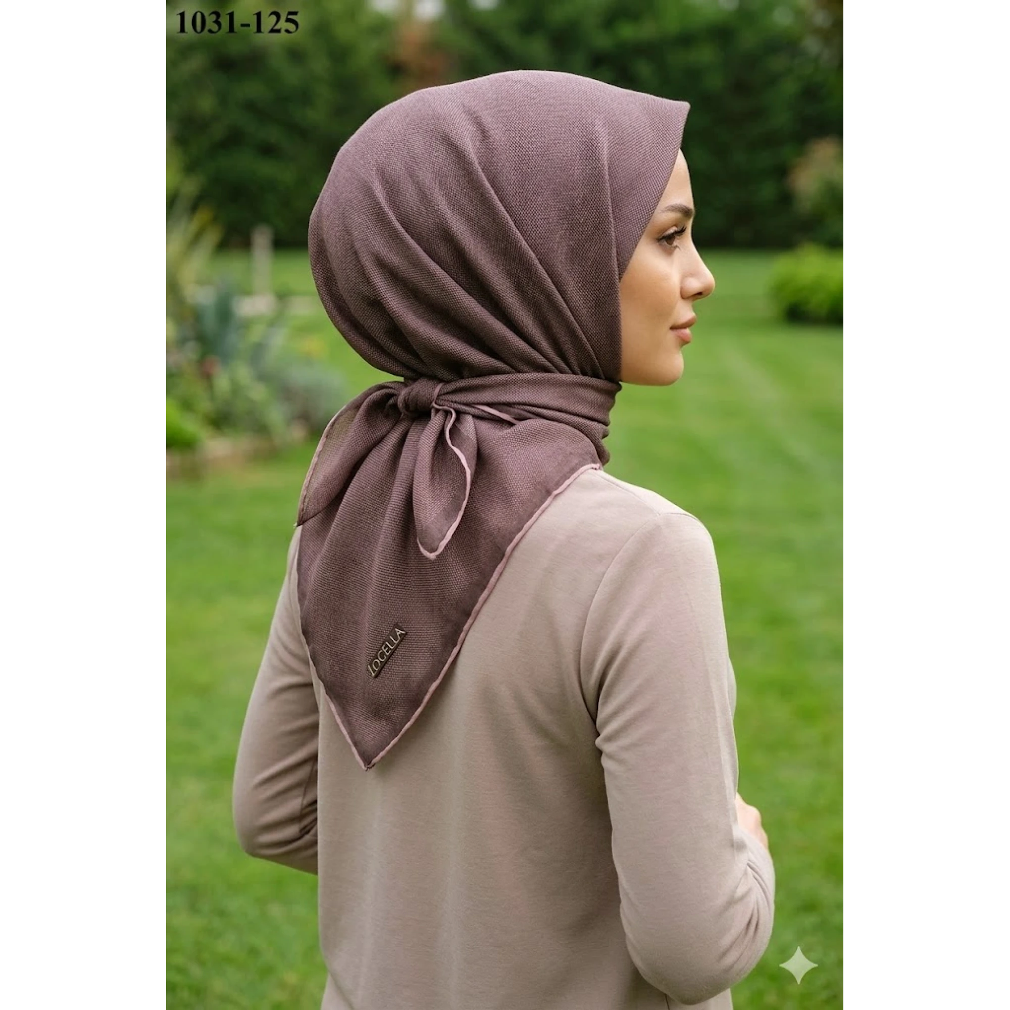 Locella Soft Pamuk Eşarp (Siyah Gük Kurusu) 1031-125