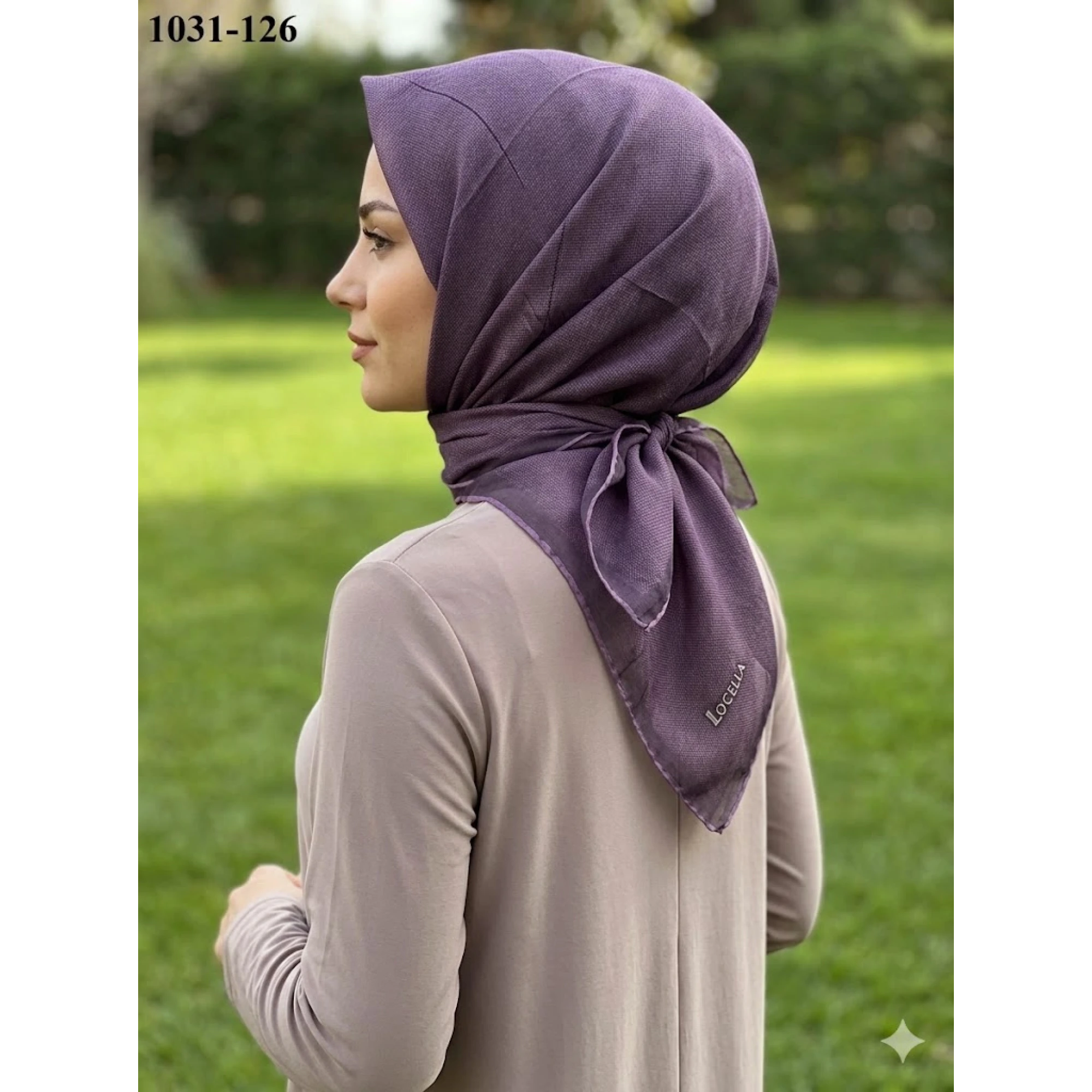 Locella Soft Pamuk Eşarp (Mor ) 1031-126