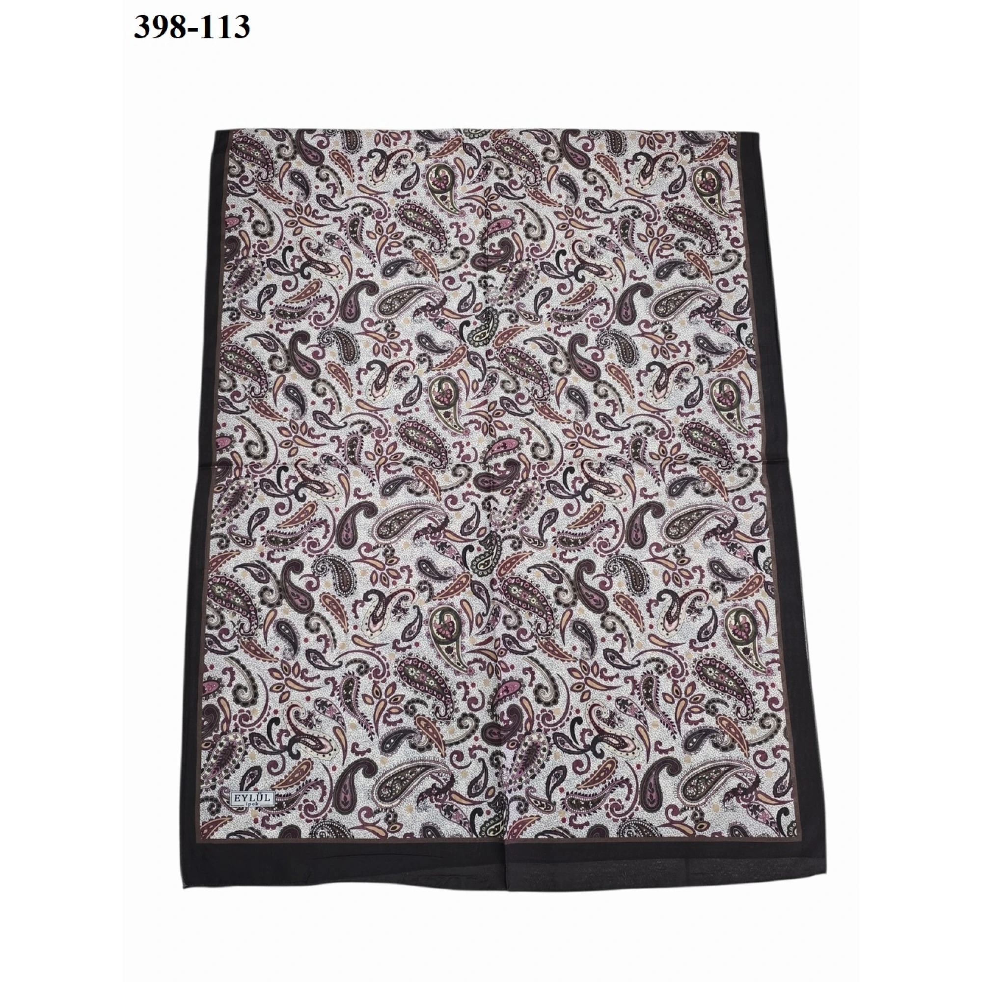 Eylül İpek Etnik Desen Soft Şal 398-113