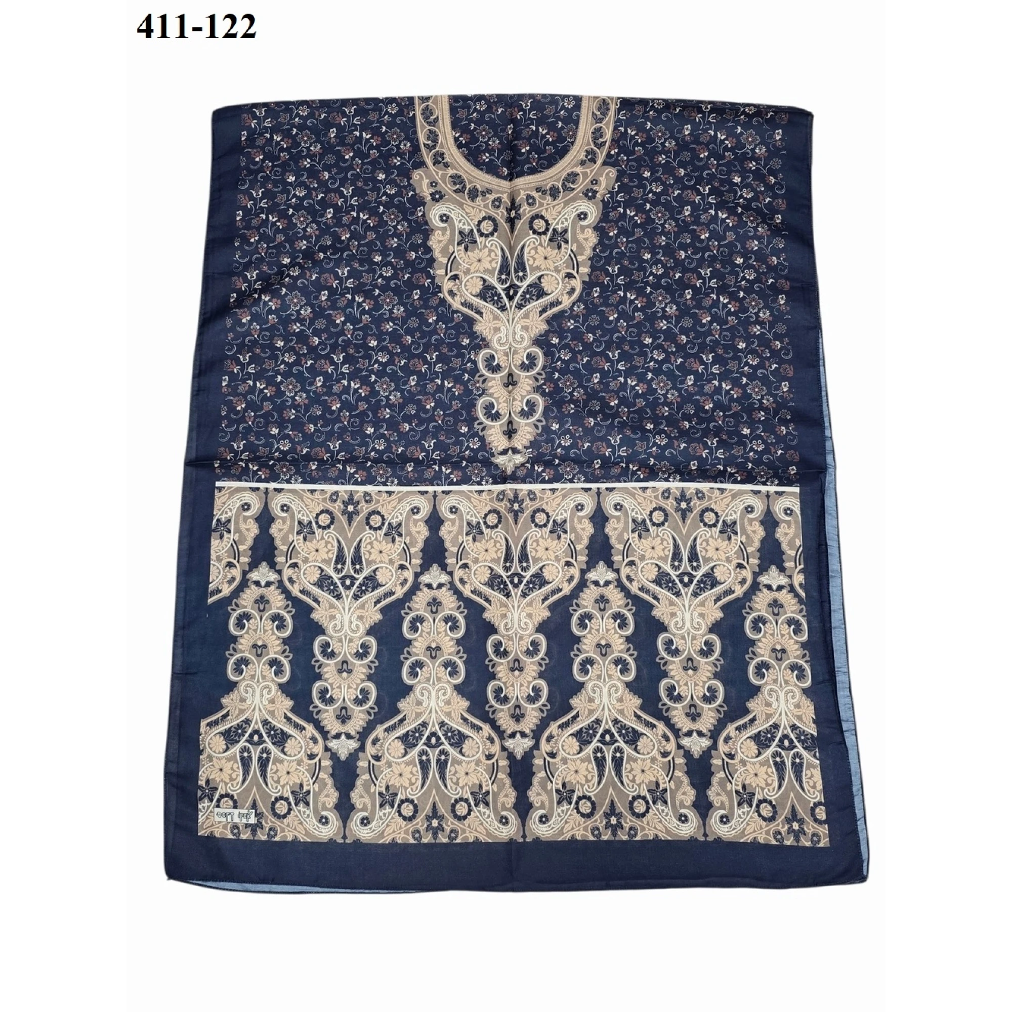 Soft İpek Etnik Desen Soft Şal 411-122
