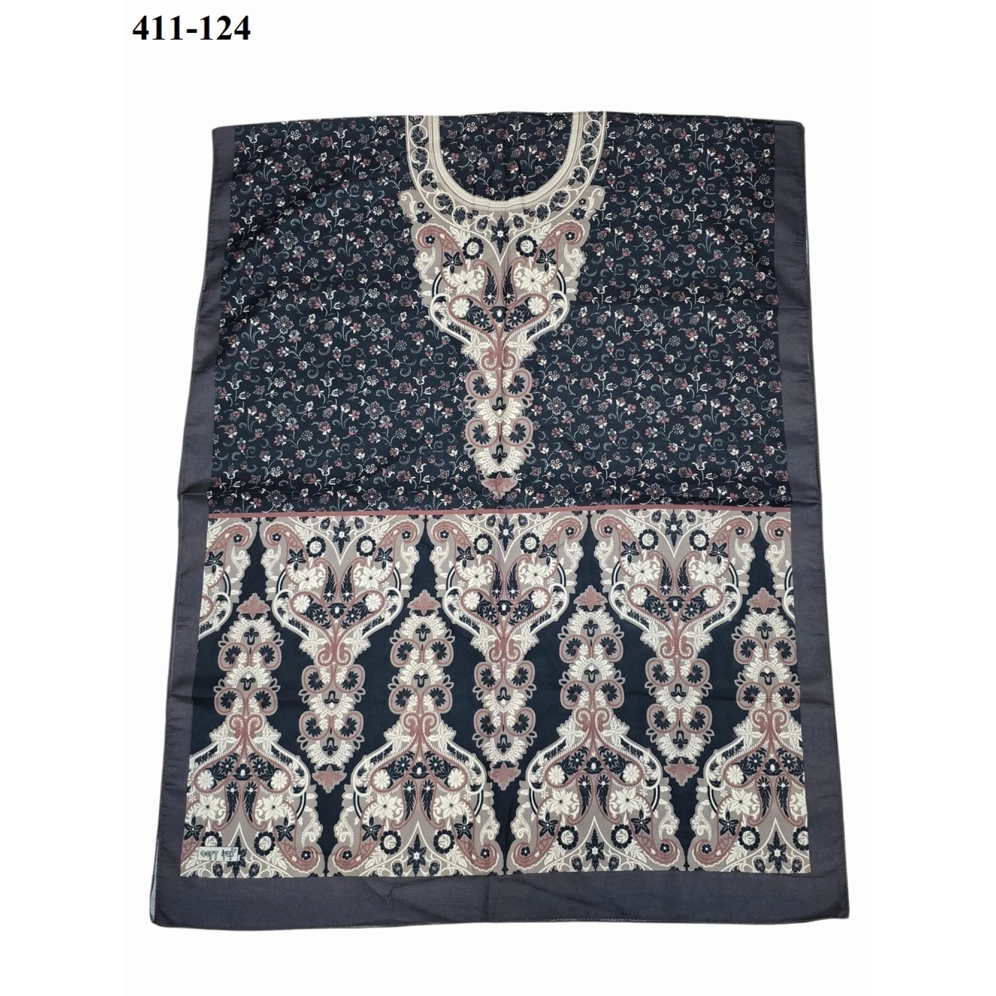 Soft İpek Etnik Desen Soft Şal 411-124