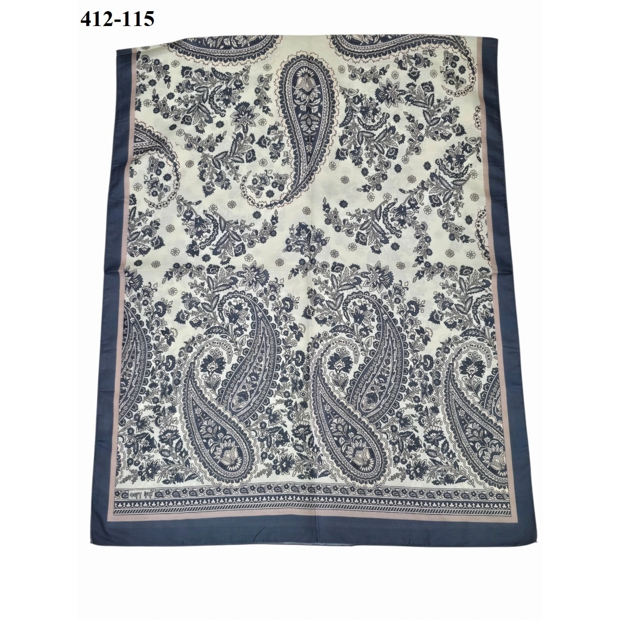 Soft İpek Etnik Desen Soft Şal 412-115