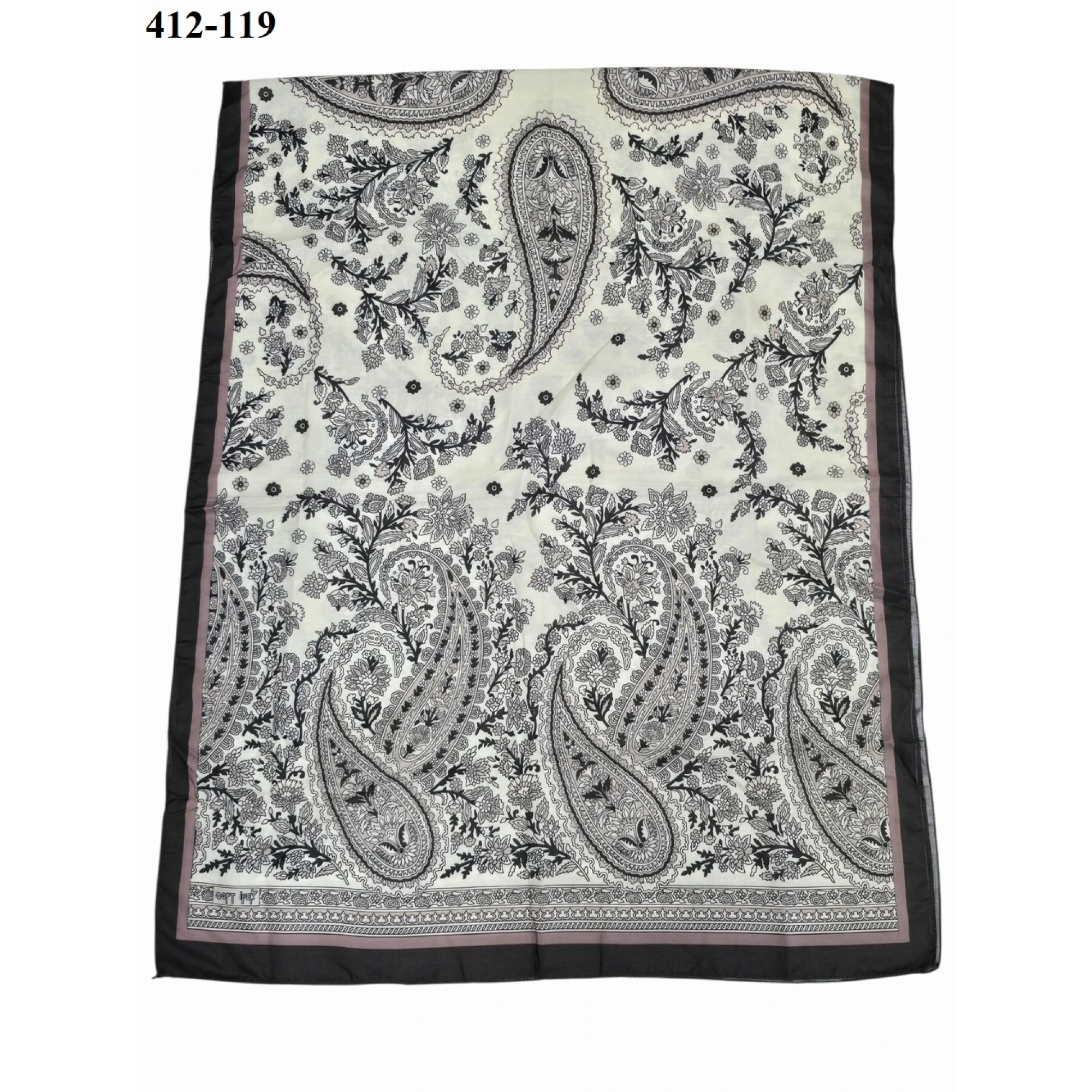 Soft İpek Etnik Desen Soft Şal 412-119