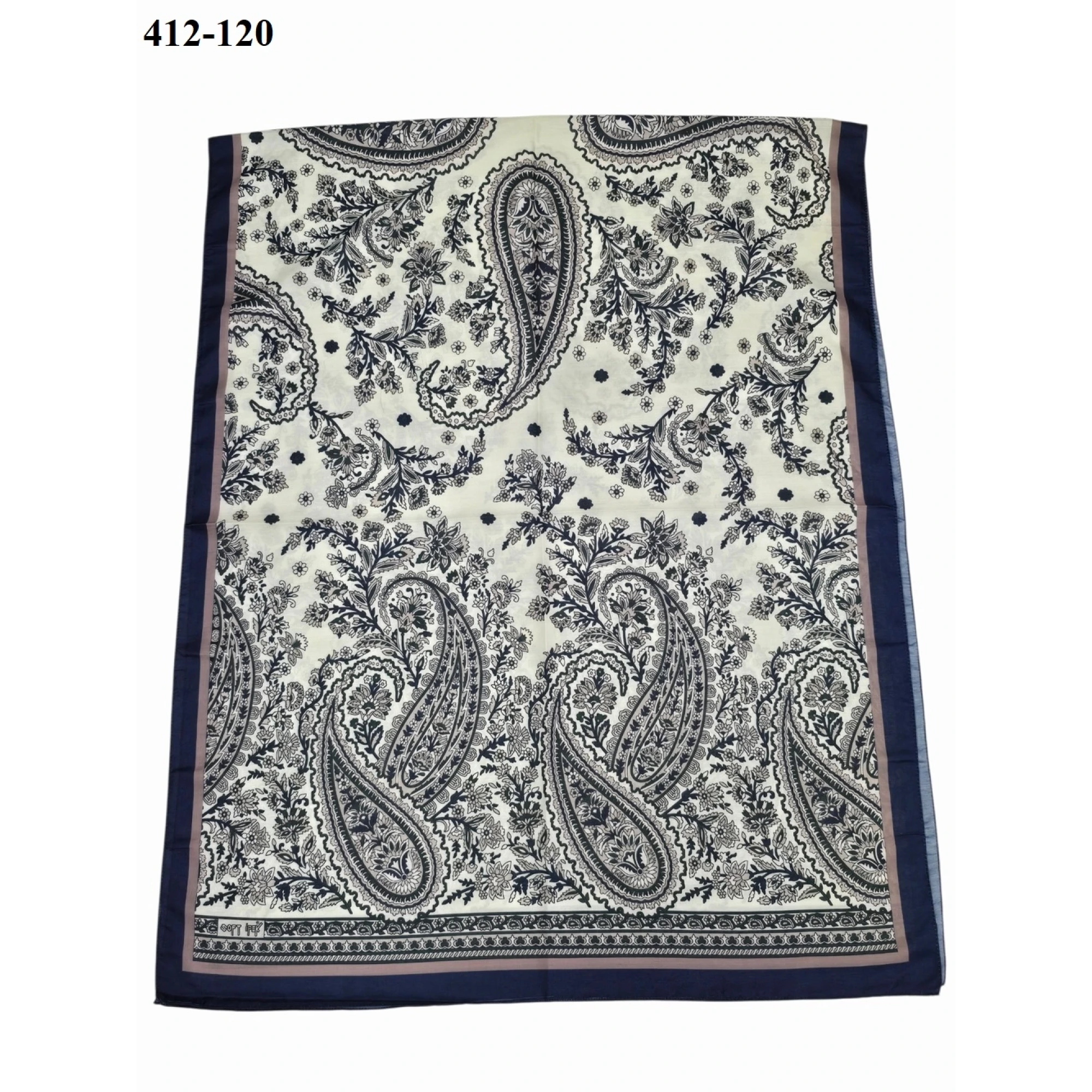 Soft İpek Etnik Desen Soft Şal 412-120