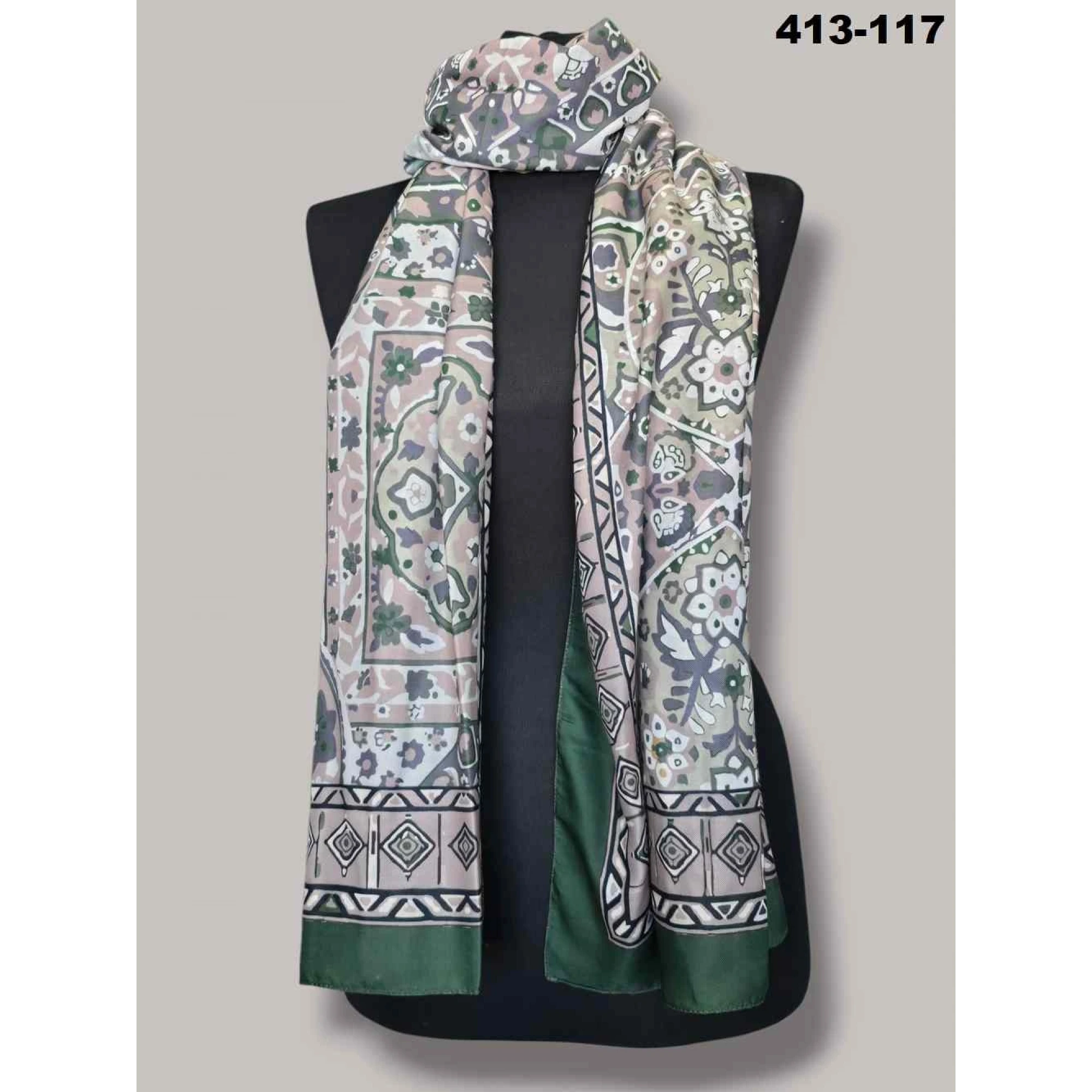 Soft İpek Etnik Desen Soft Şal 413-117