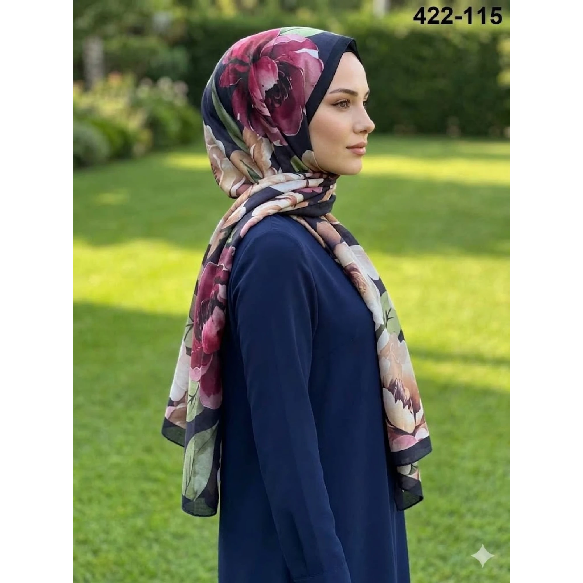 Eylül İpek Etnik Desen Soft Şal 422-115