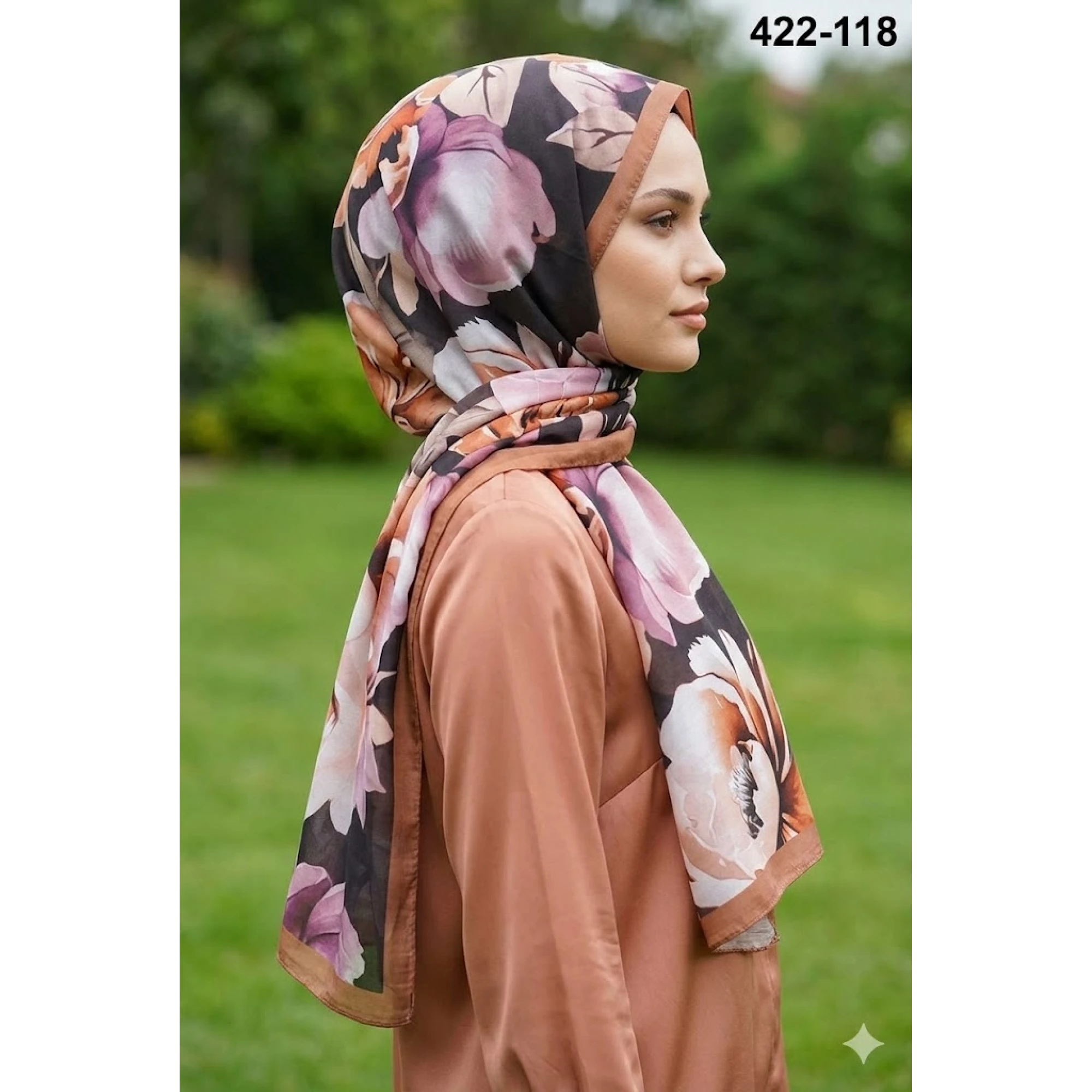 Eylül İpek Etnik Desen Soft Şal 422-118