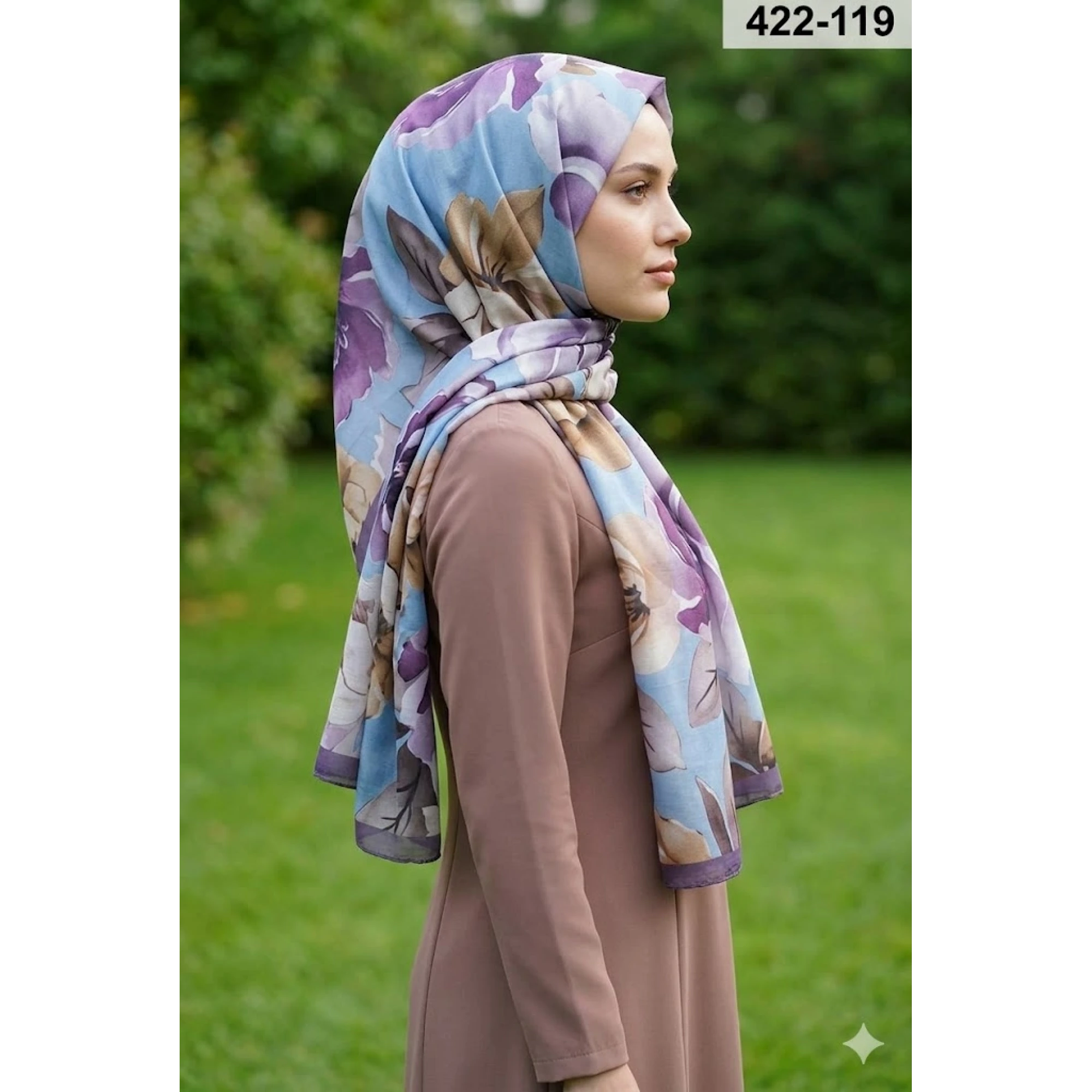 Eylül İpek Etnik Desen Soft Şal 422-119