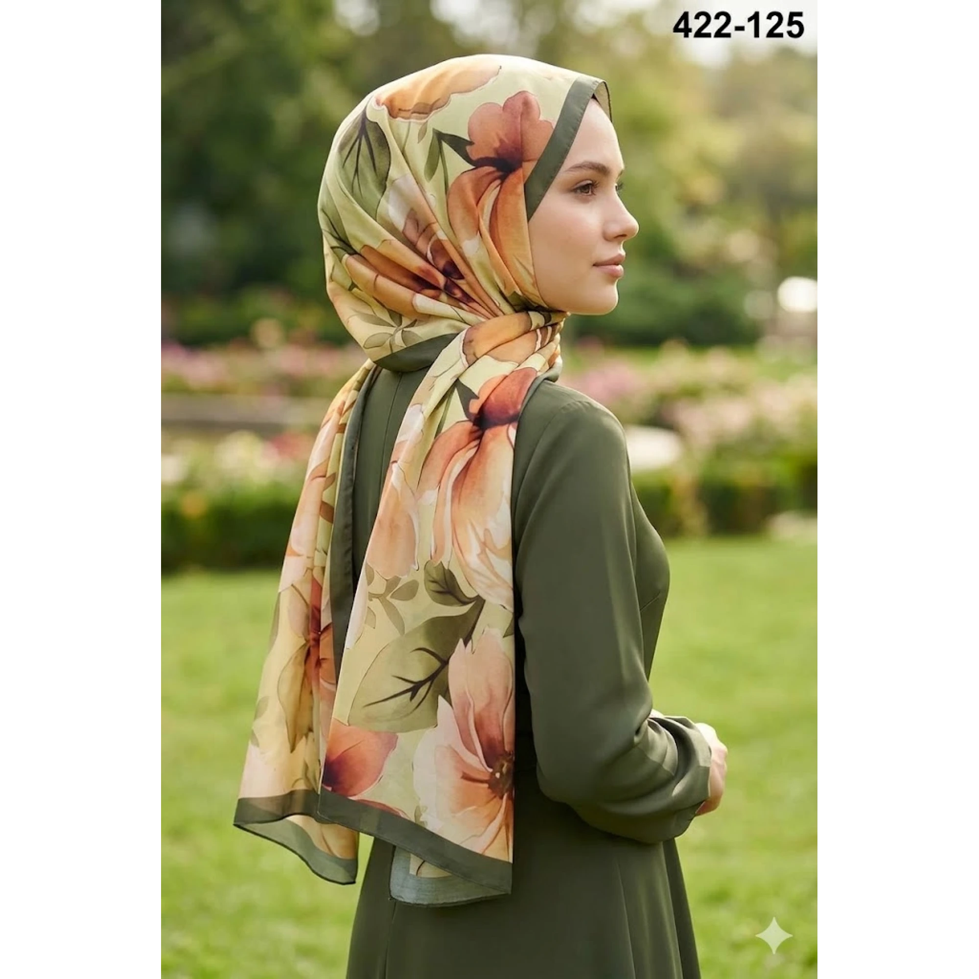 Eylül İpek Etnik Desen Soft Şal 422-125