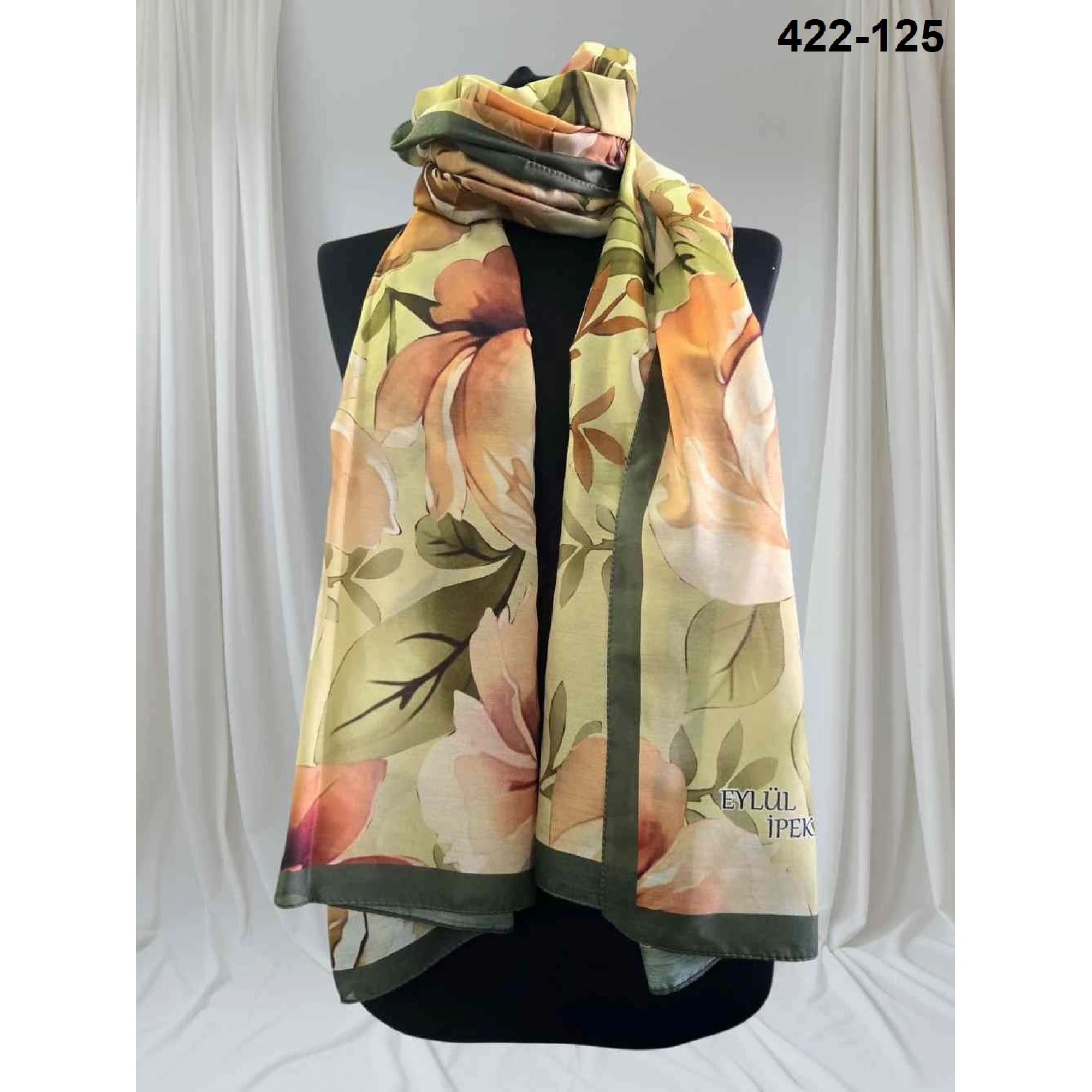 Eylül İpek Etnik Desen Soft Şal 422-125