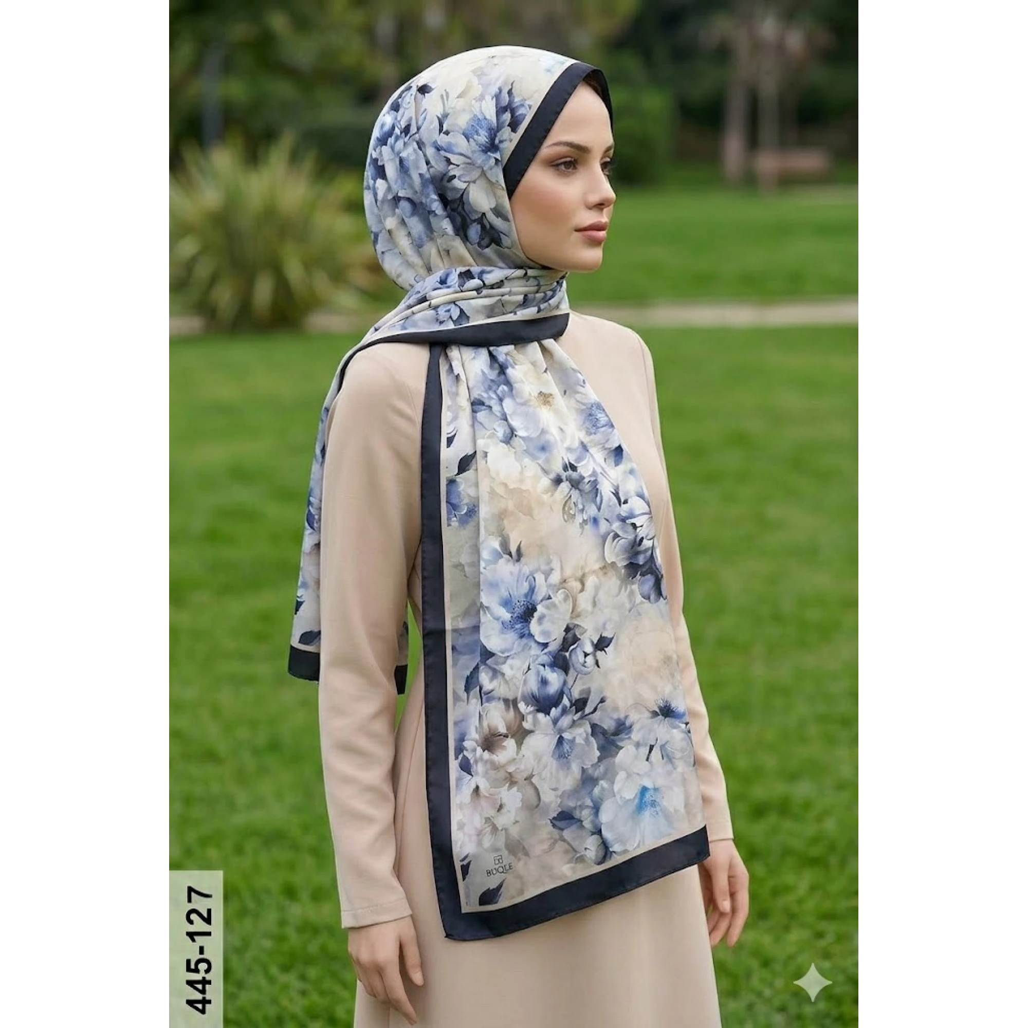 Buqle Dijital Desenli Soft Şal 445-127