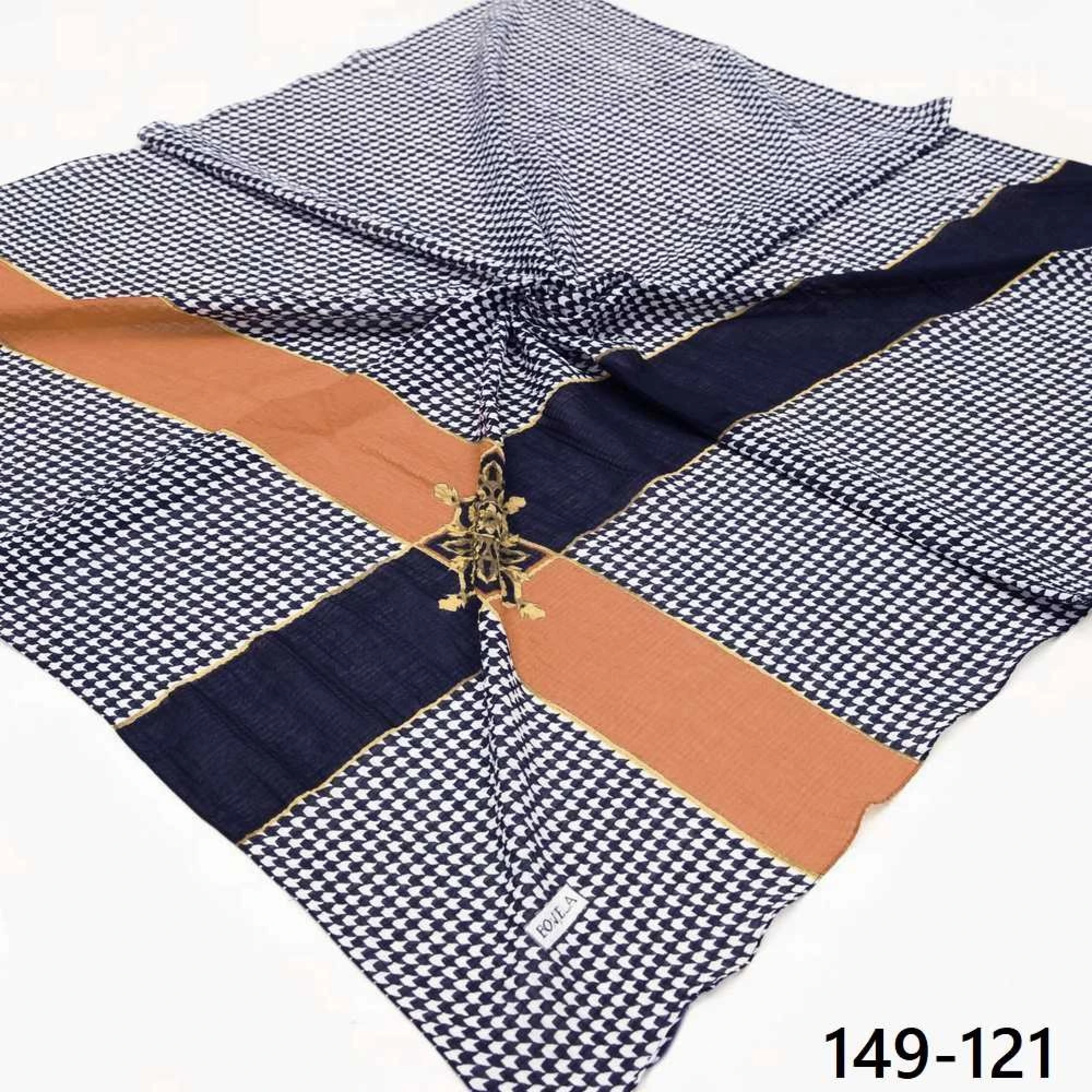 Bonjela Desenli Mio Caz Pamuk Eşarp 149-121