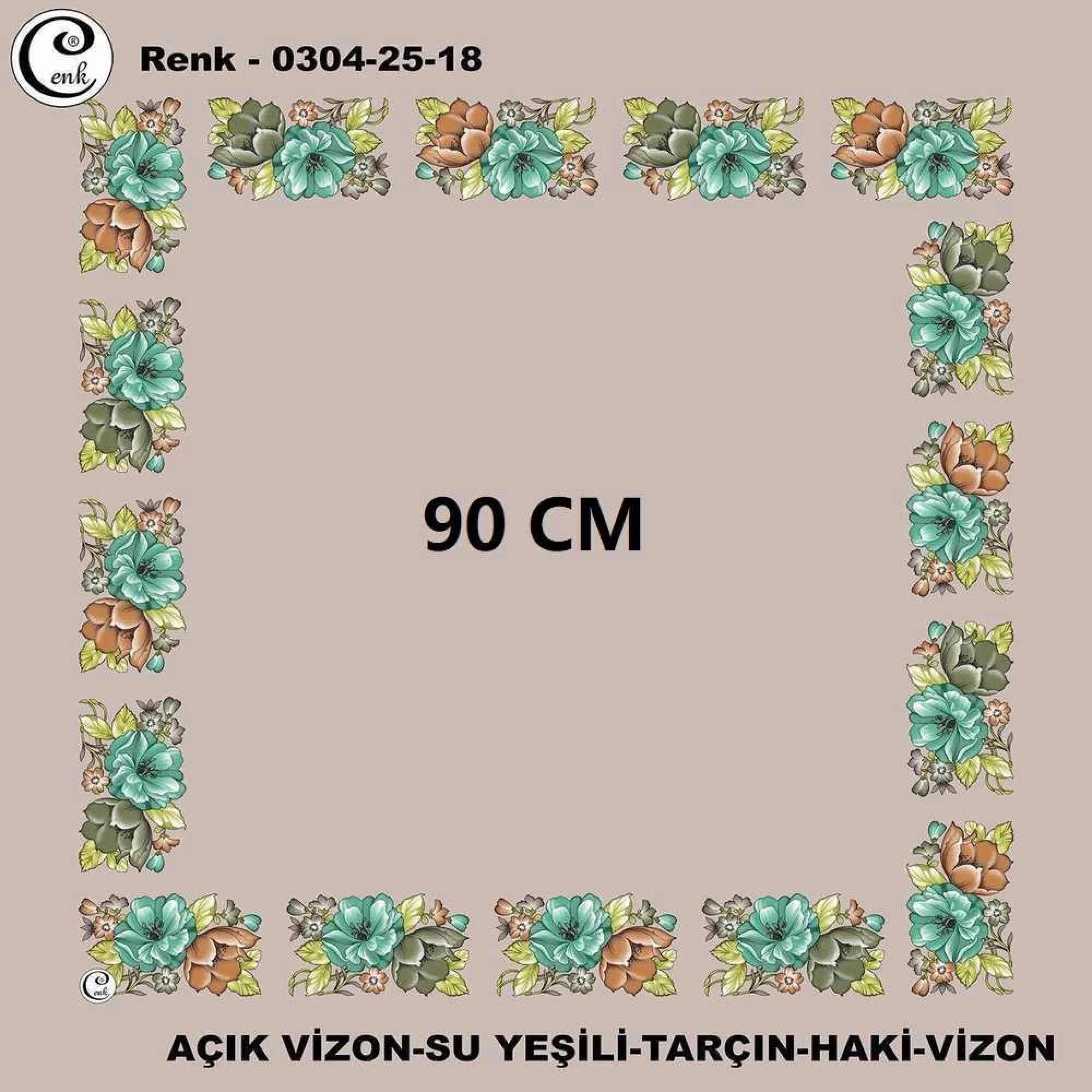 Cenk 90 CM İçi Boş Oyalık Yazma 025-18