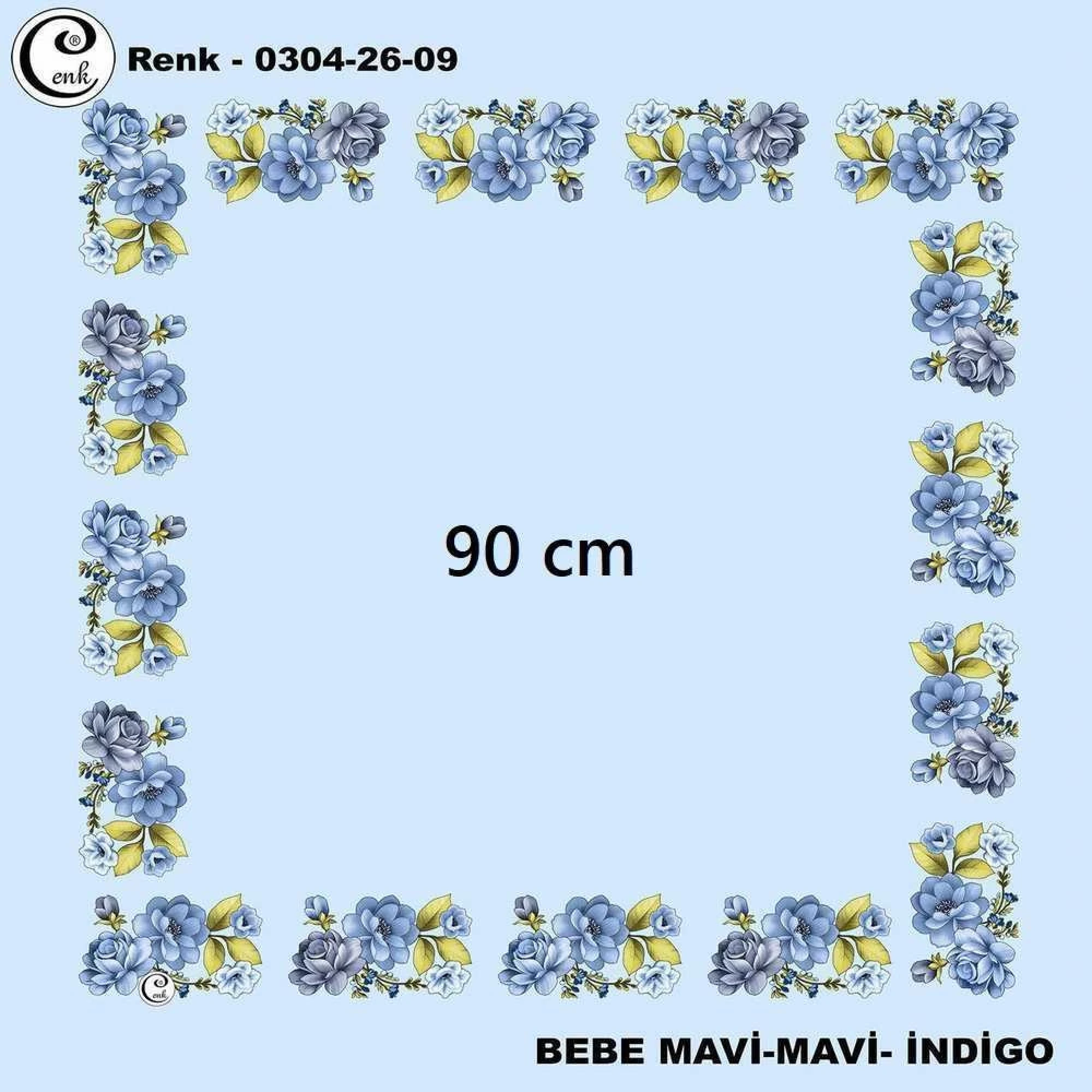 Cenk 90 CM İçi Boş Oyalık Yazma 026-09
