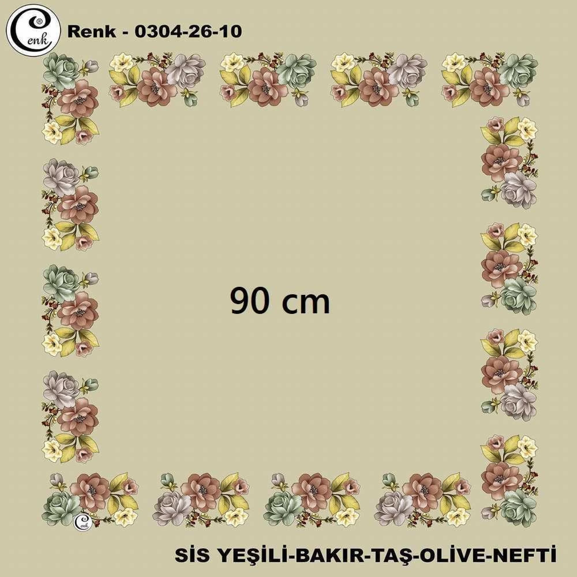 Cenk 90 CM İçi Boş Oyalık Yazma 026-10